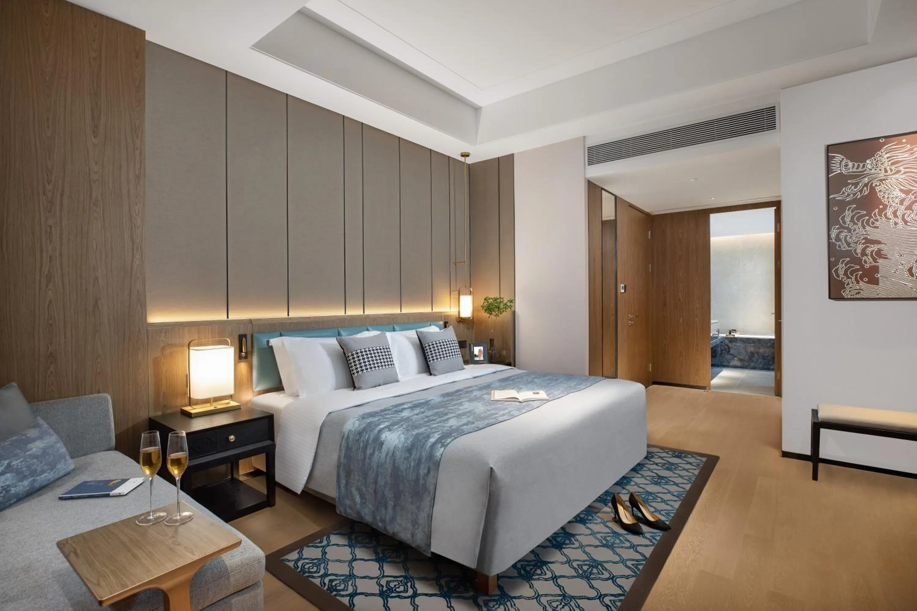 Bedroom, Bed in Ascott M-City Foshan