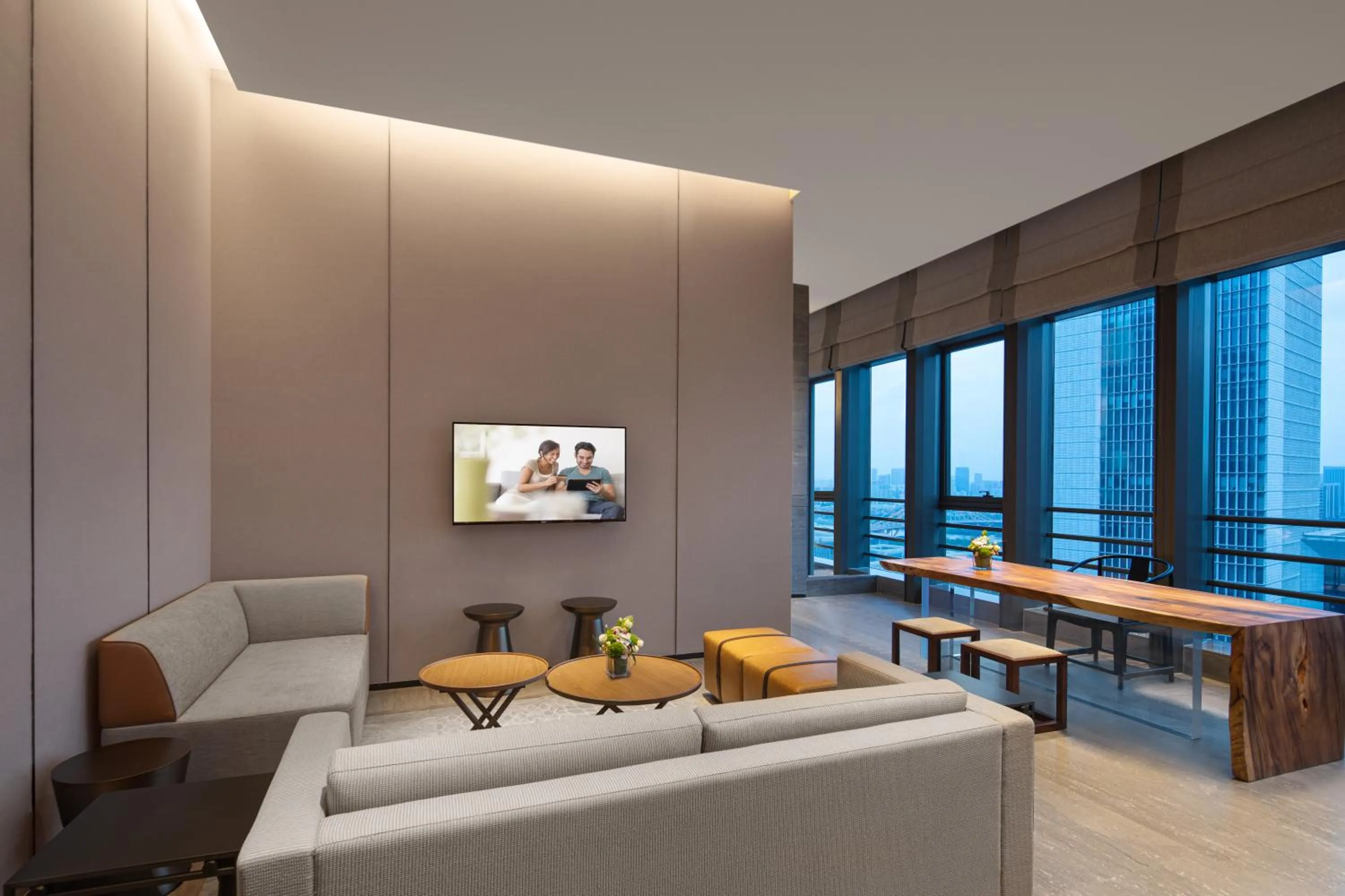 Communal lounge/ TV room in Ascott M-City Foshan