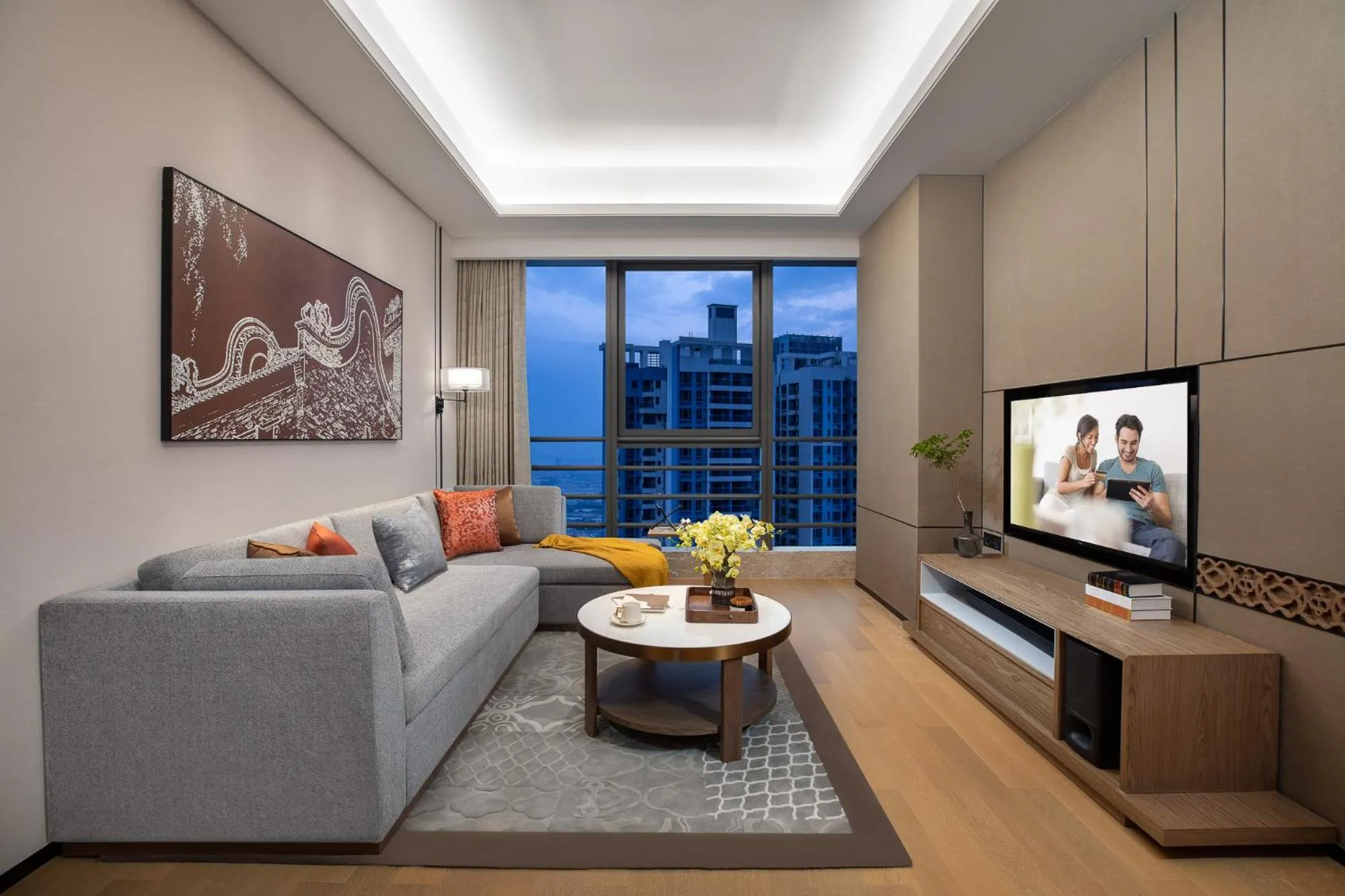 Living room in Ascott M-City Foshan