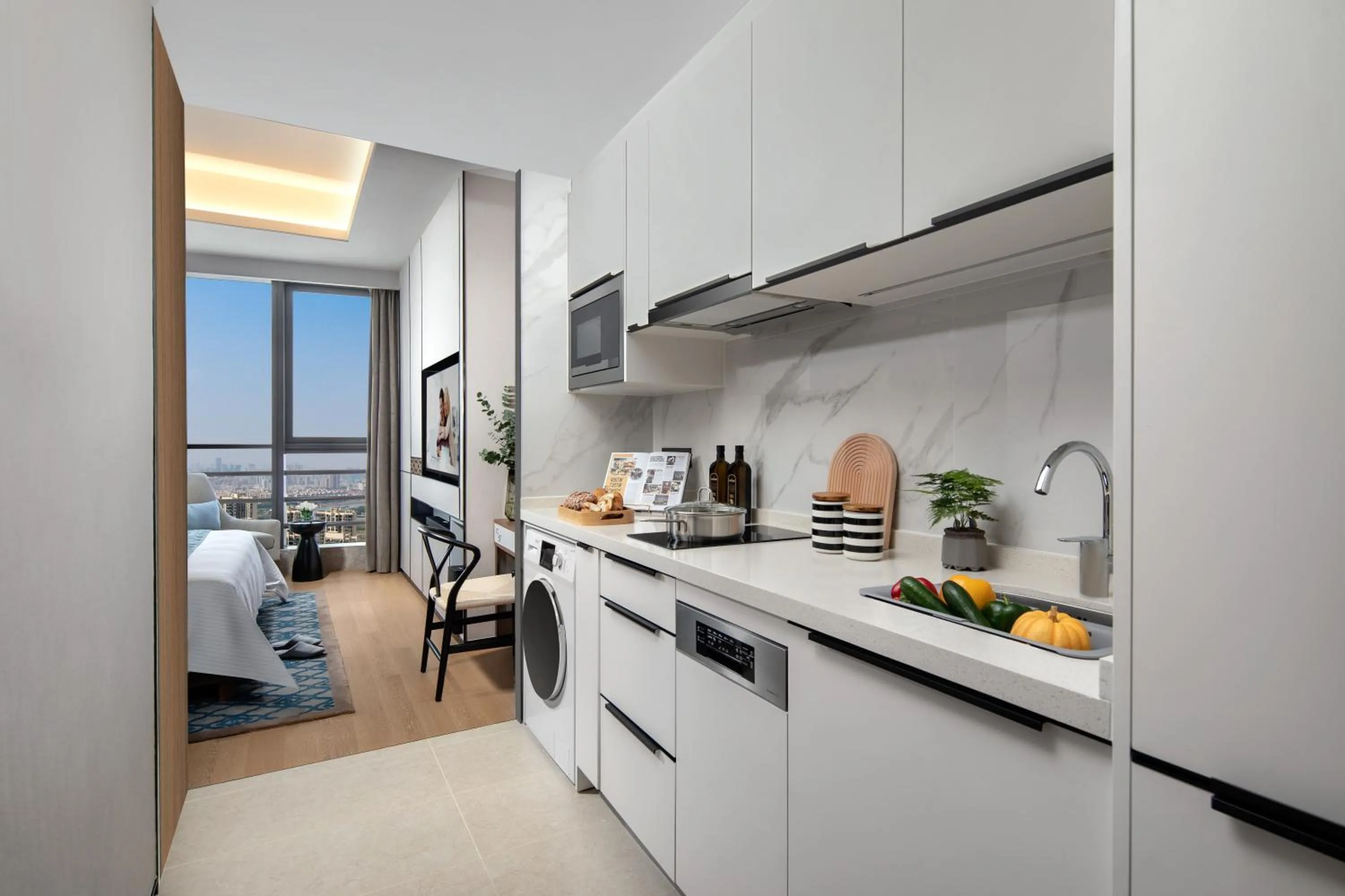 Kitchen or kitchenette in Ascott M-City Foshan