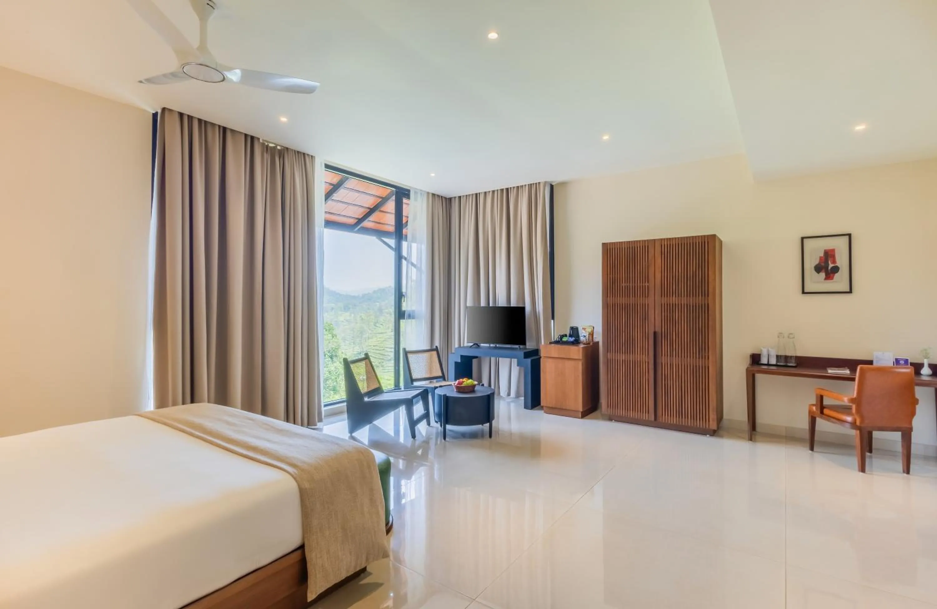 Natural landscape, Bed in Flora Vythiri Resort Wayanad