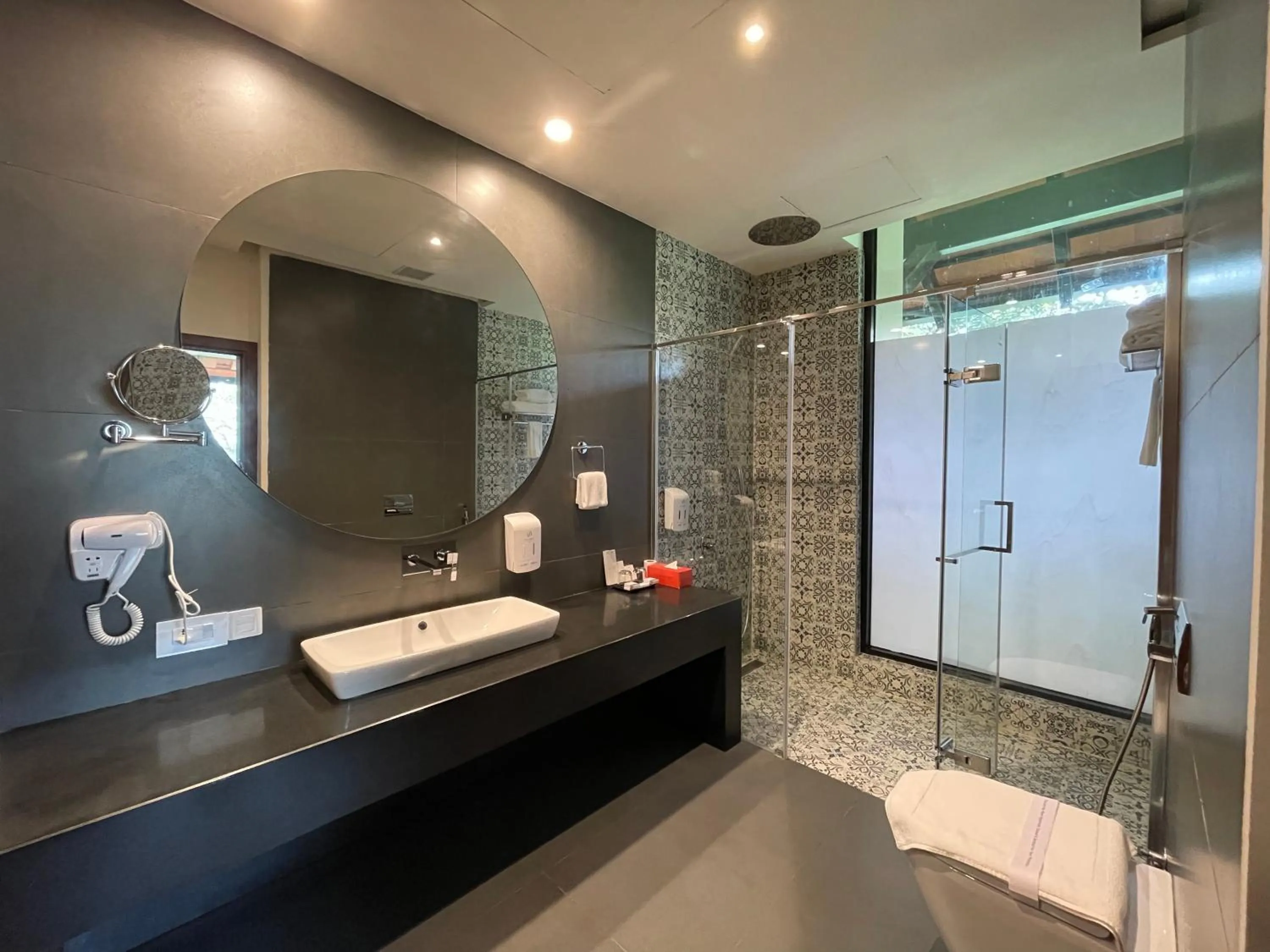 Bathroom in Flora Vythiri Resort Wayanad