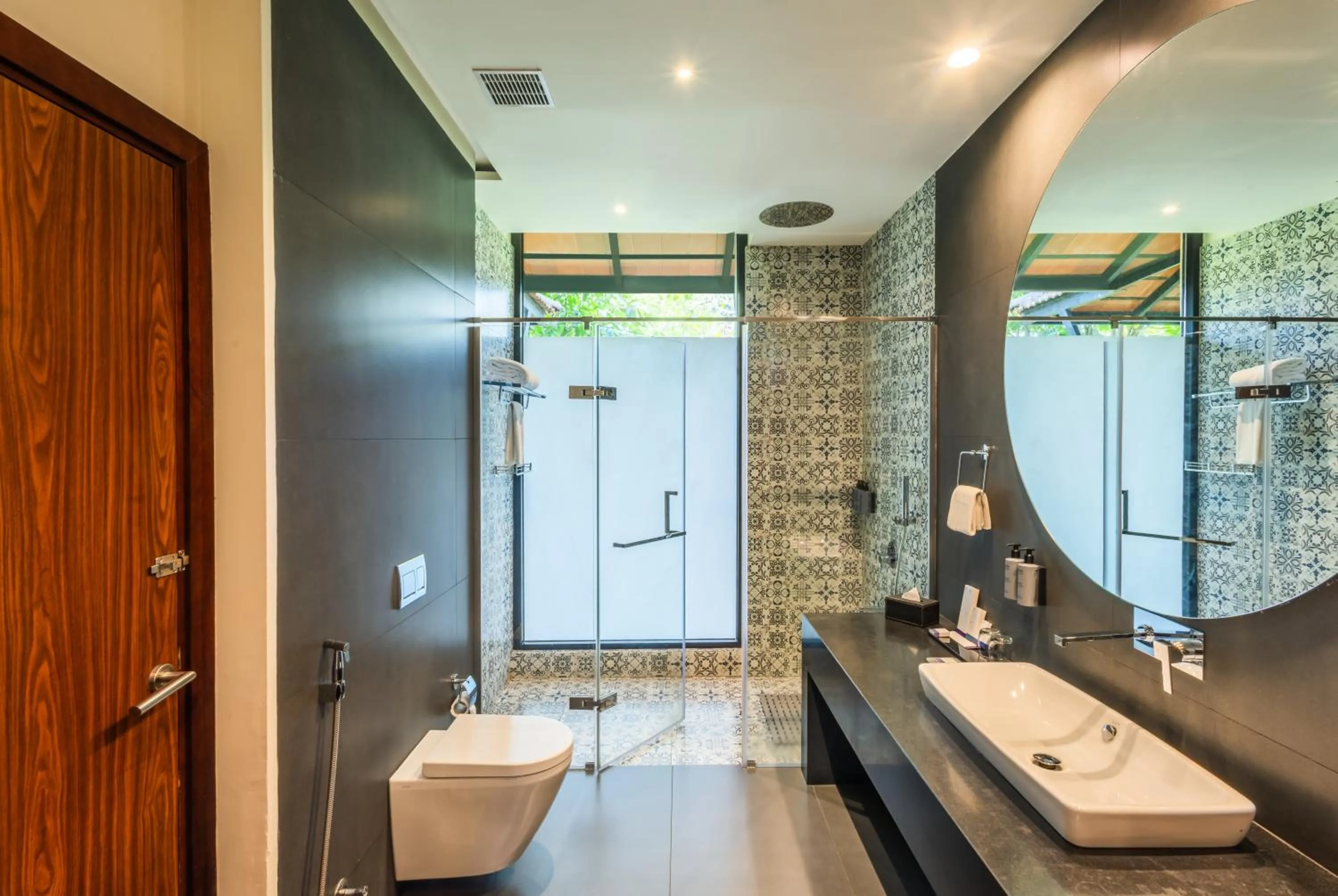 Toilet in Flora Vythiri Resort Wayanad