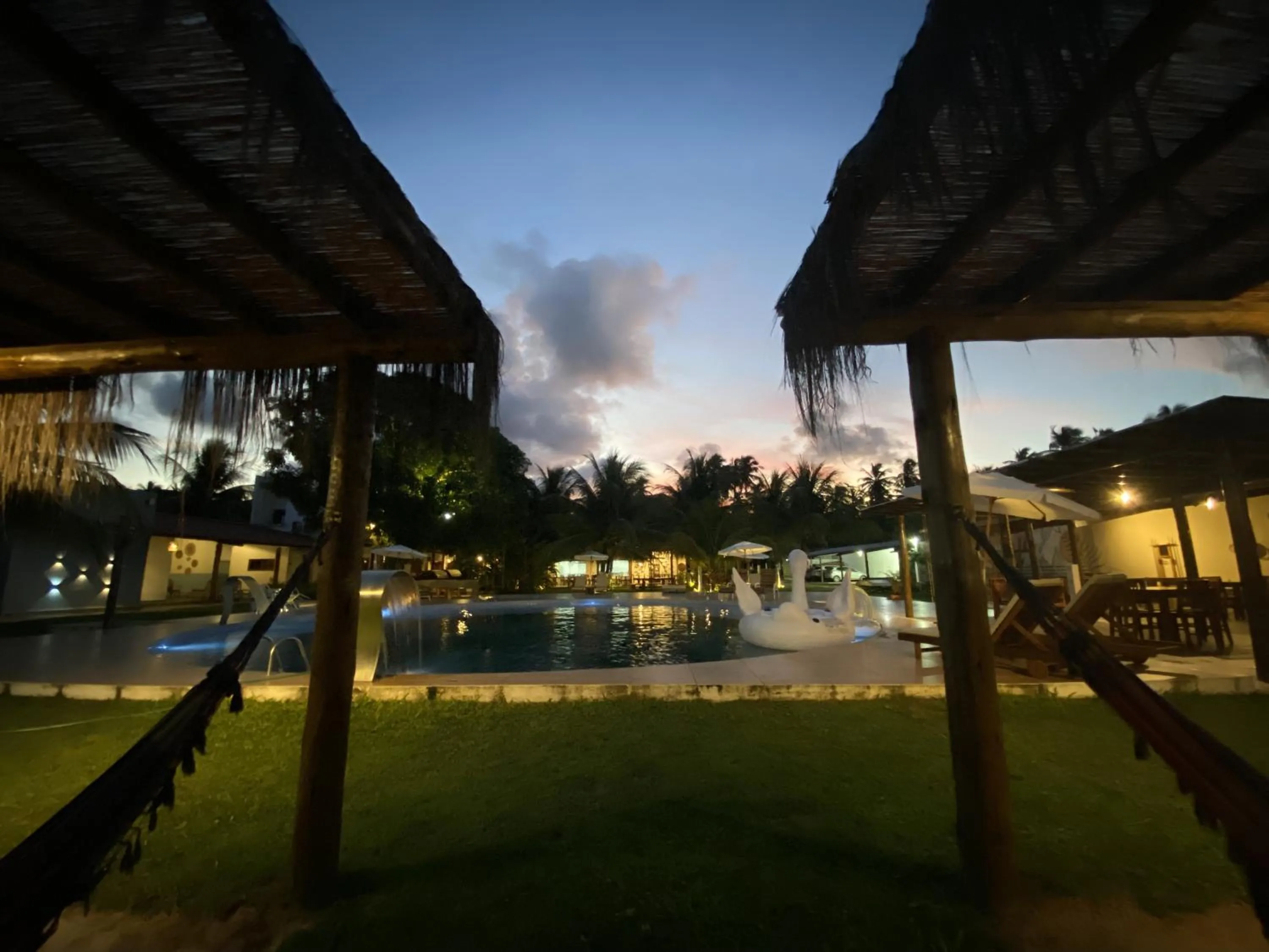 Seating area in Pousada o Casarão