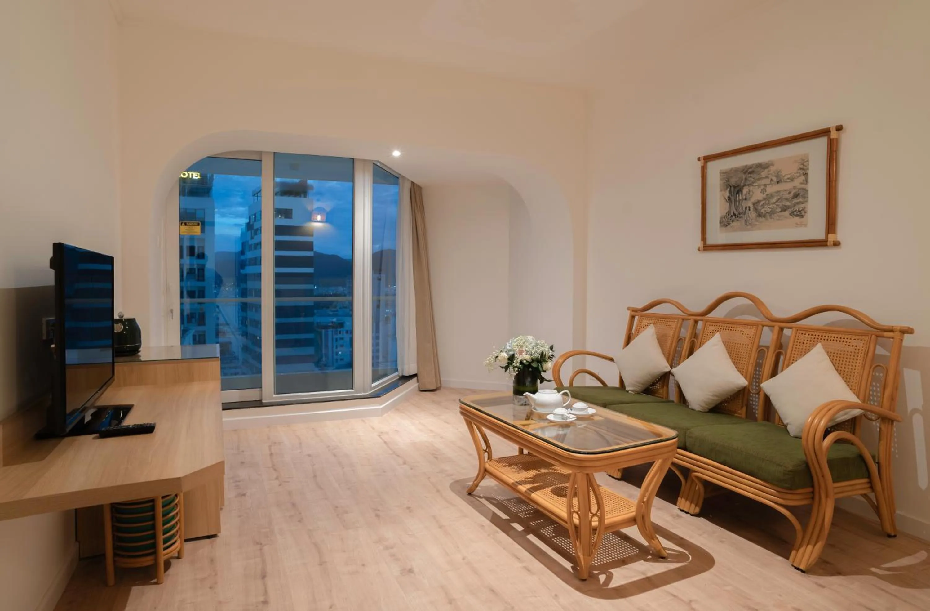 Living room in Green World Hotel Nha Trang