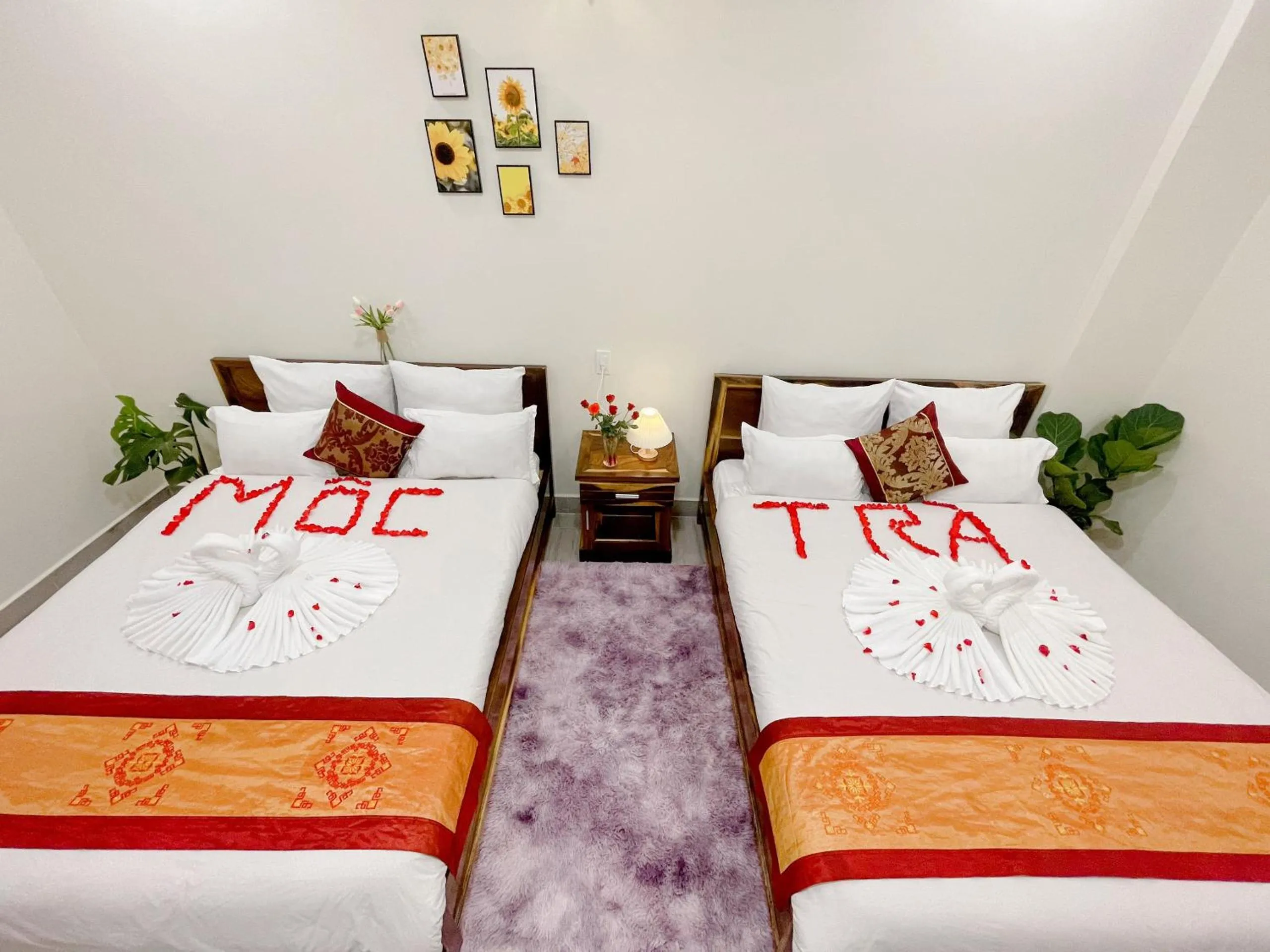 Bed in Nhat Hoang Homestay Da Lat