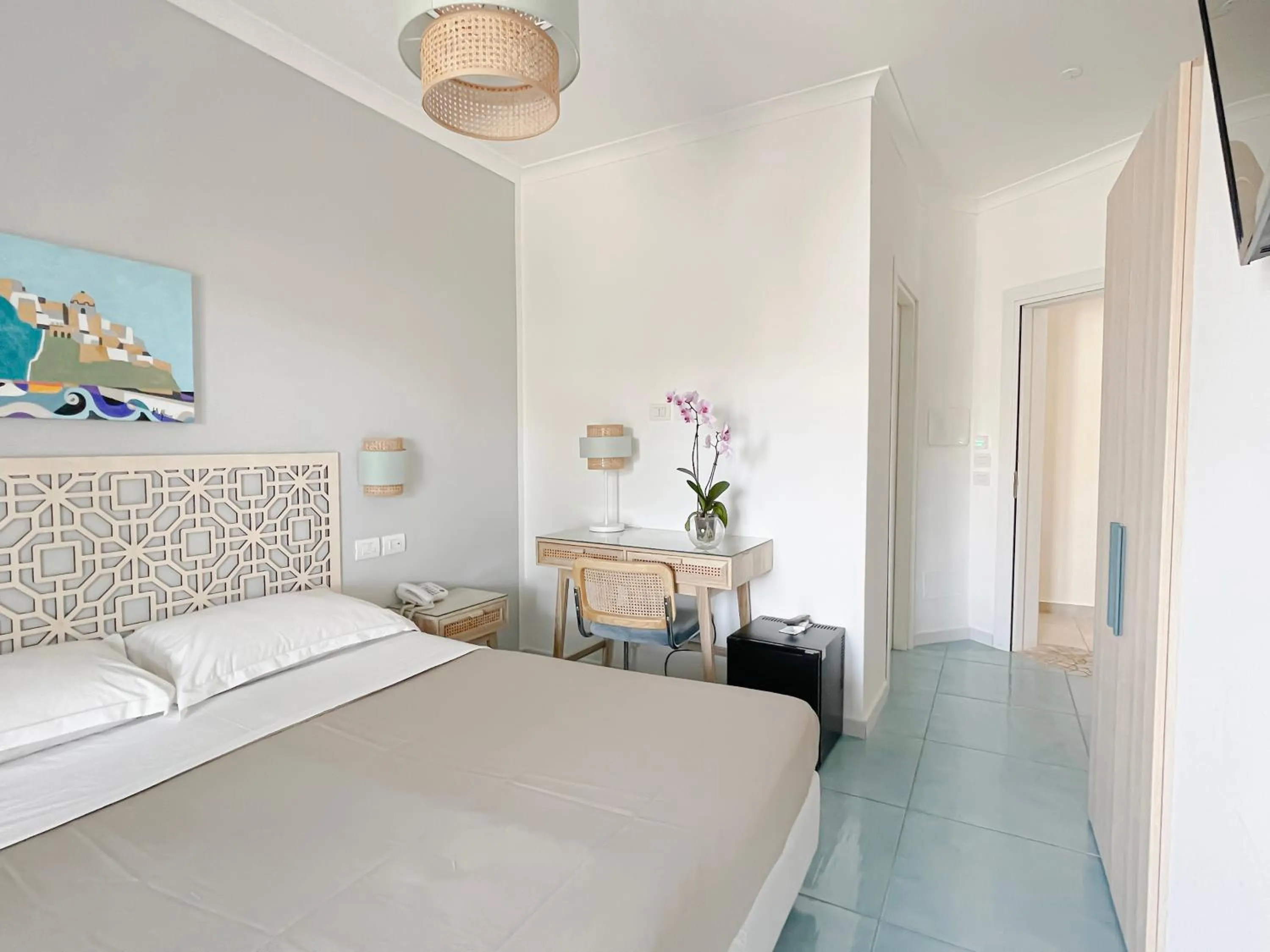 Bed in Hotel Lord Byron