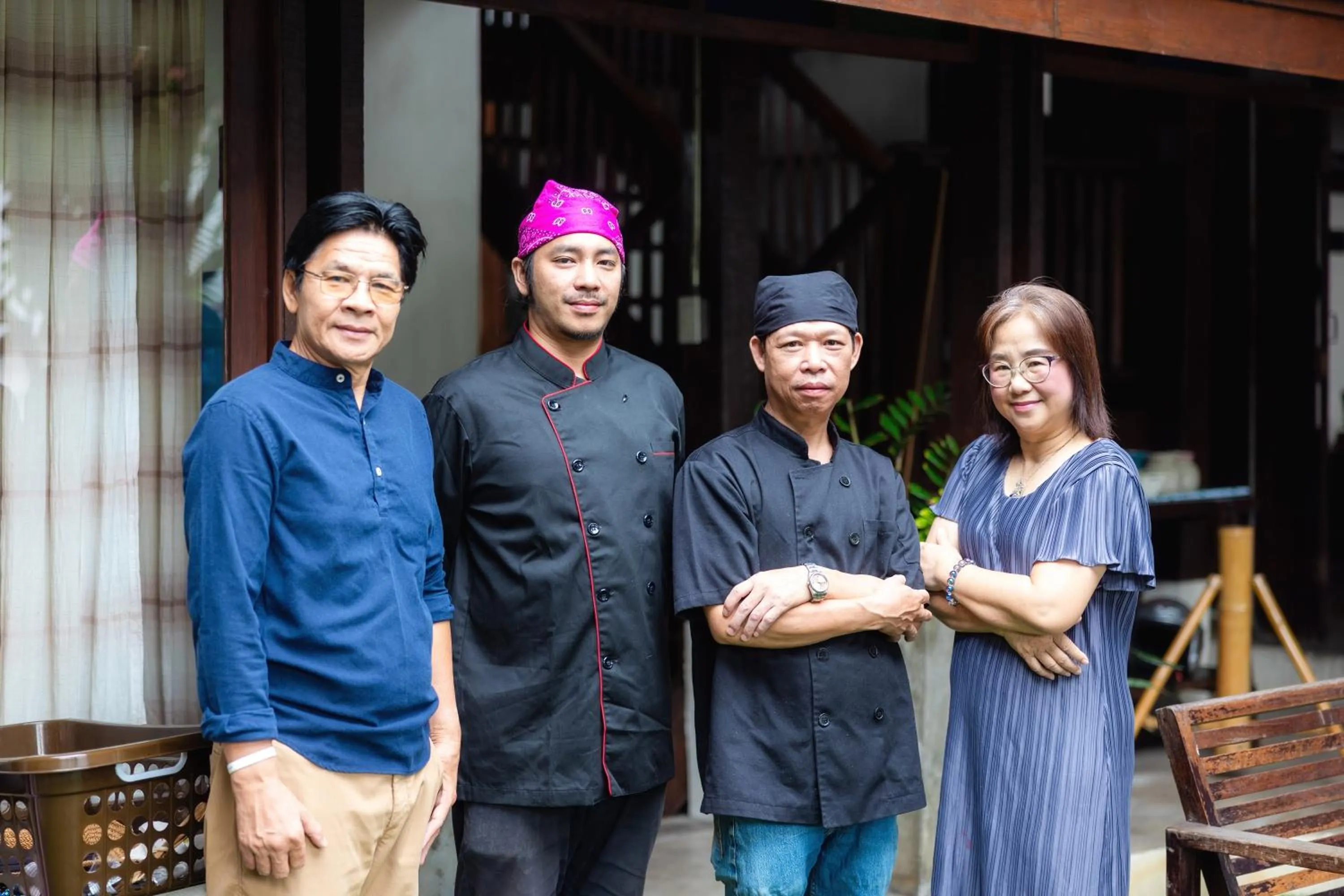 group of guests in Rompo Boutique Hotel