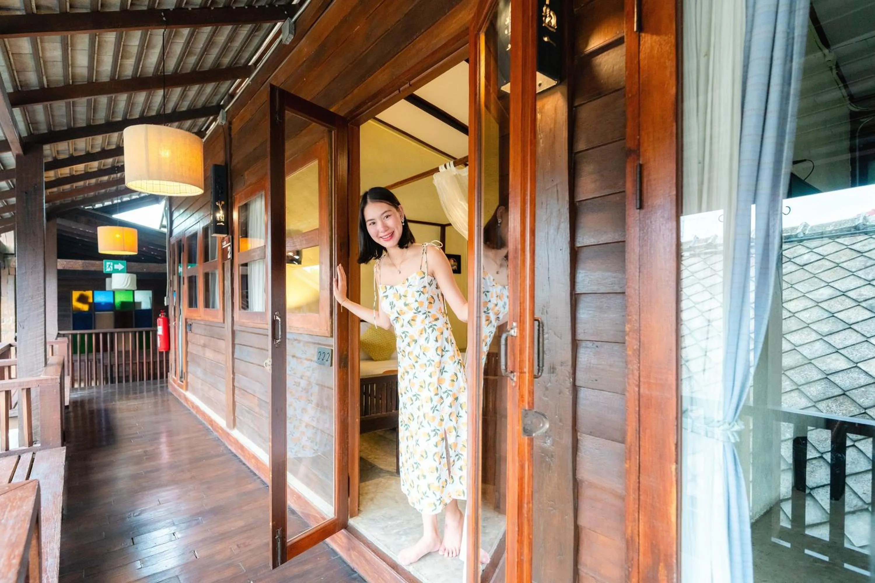 group of guests in Rompo Boutique Hotel