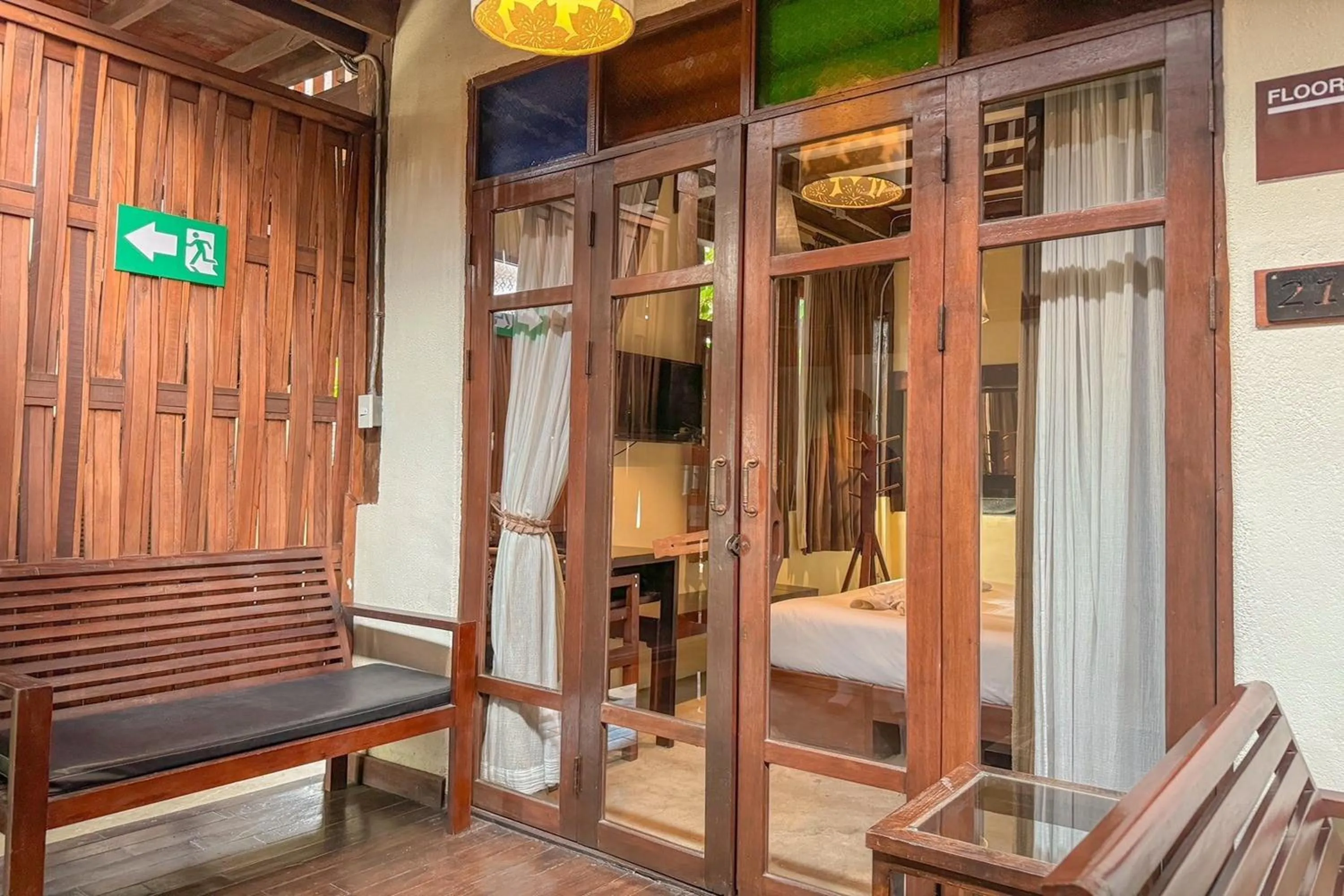 Seating area in Rompo Boutique Hotel