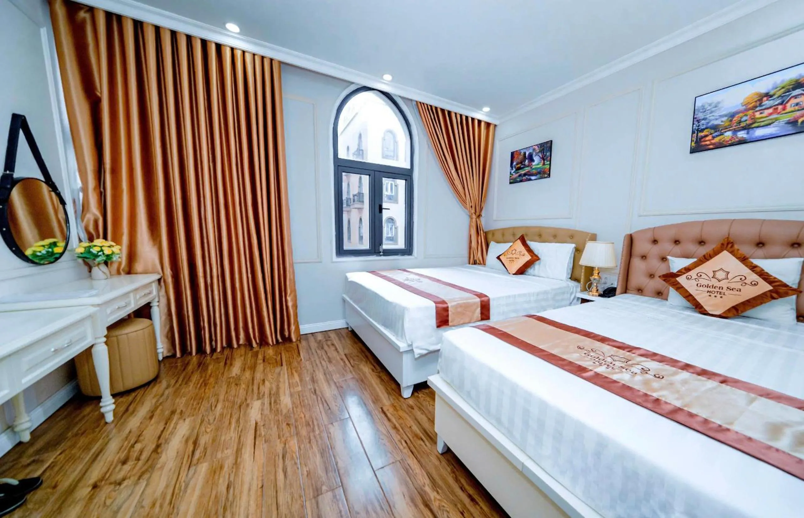 Photo of the whole room, Bed in Golden Sea Hotel