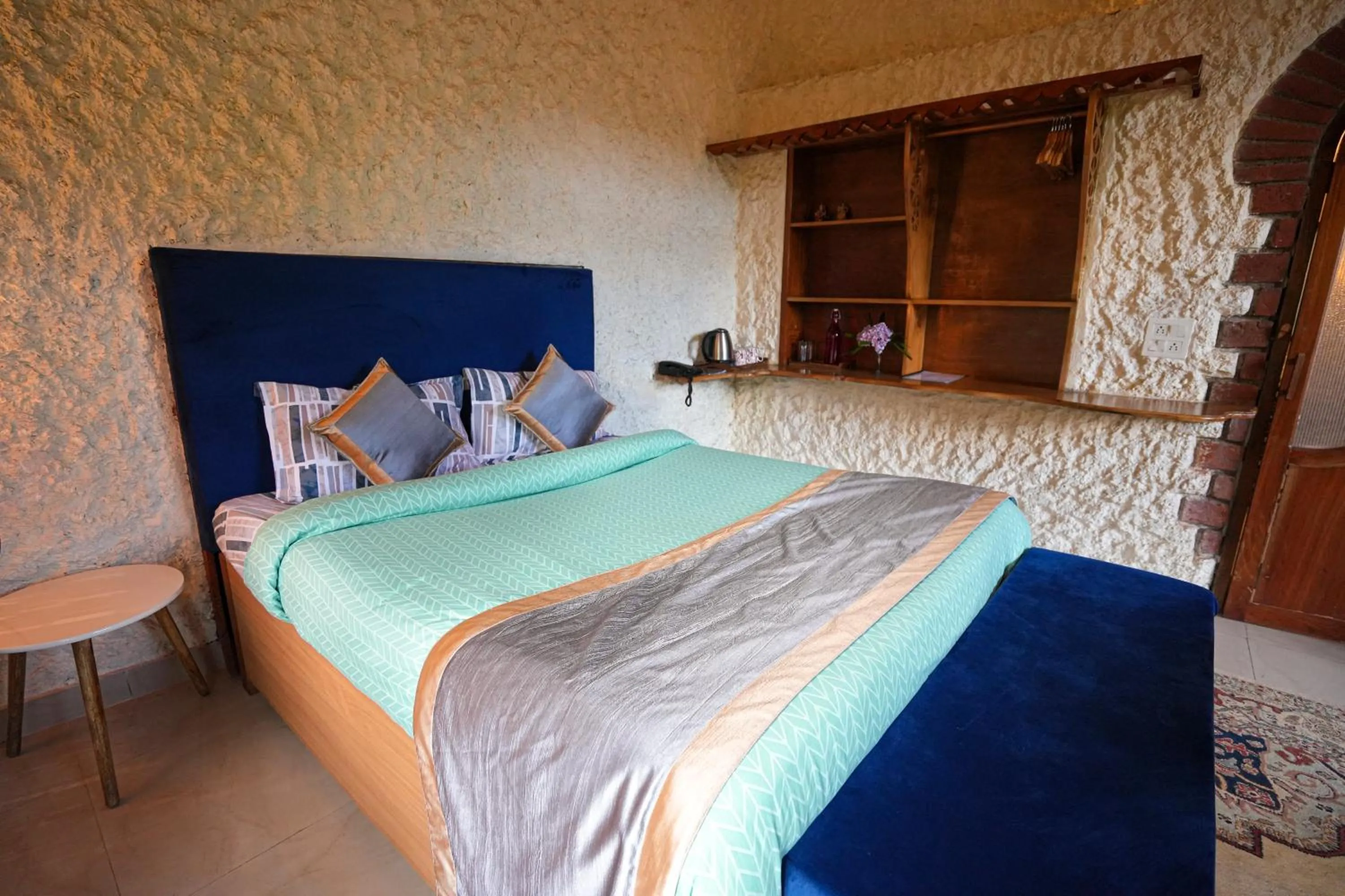 Bed in Chirping Hills Resort,Bhimtal