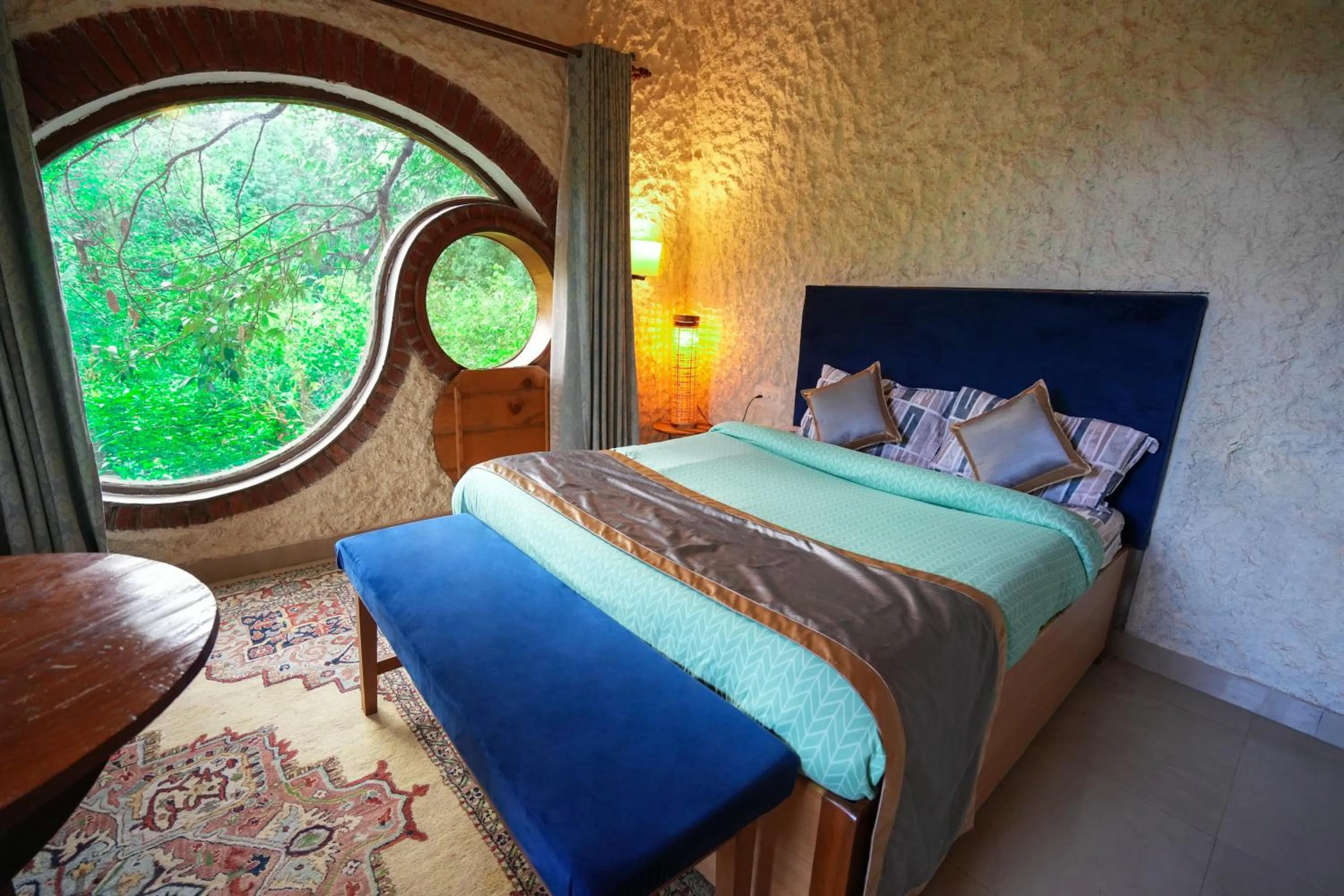 View (from property/room), Bed in Chirping Hills Resort,Bhimtal