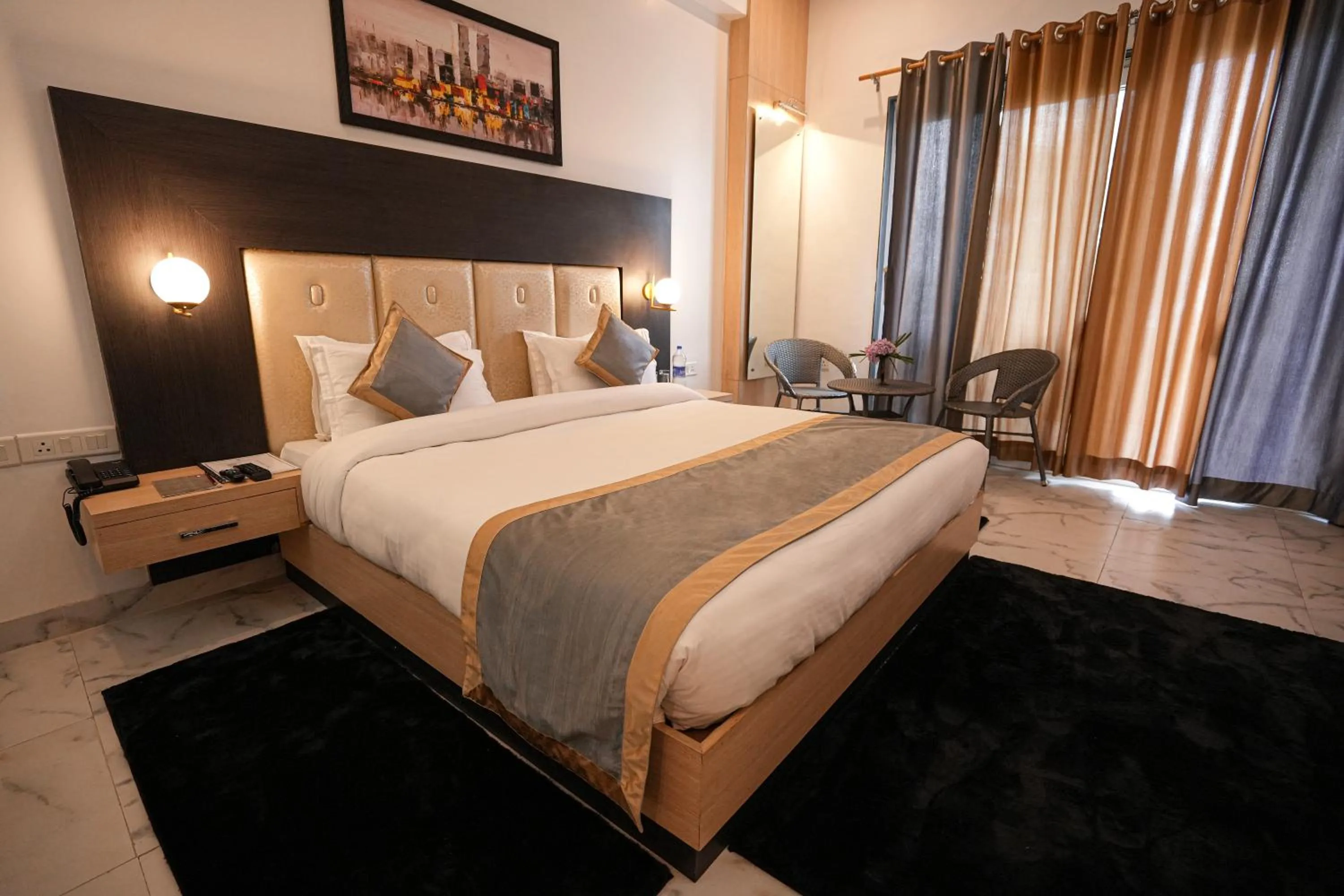 Bed in Chirping Hills Resort,Bhimtal