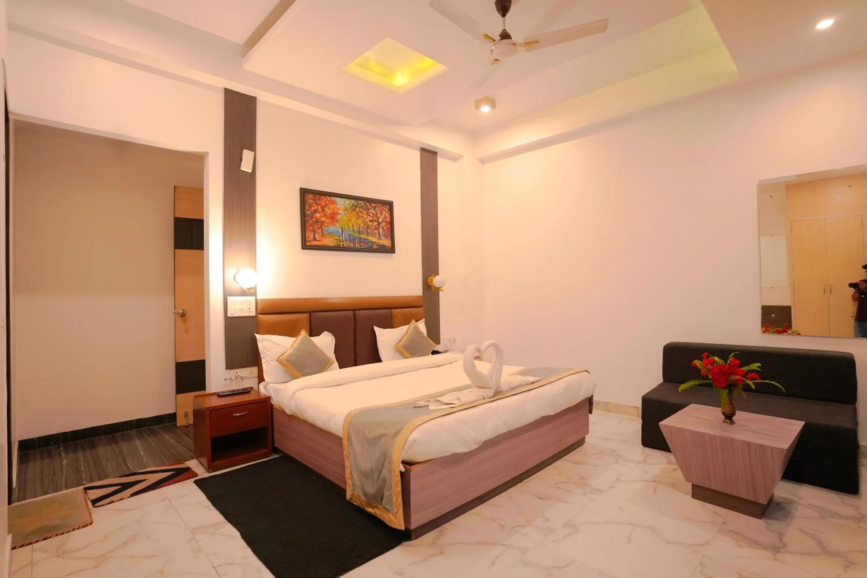 Bed in Chirping Hills Resort,Bhimtal