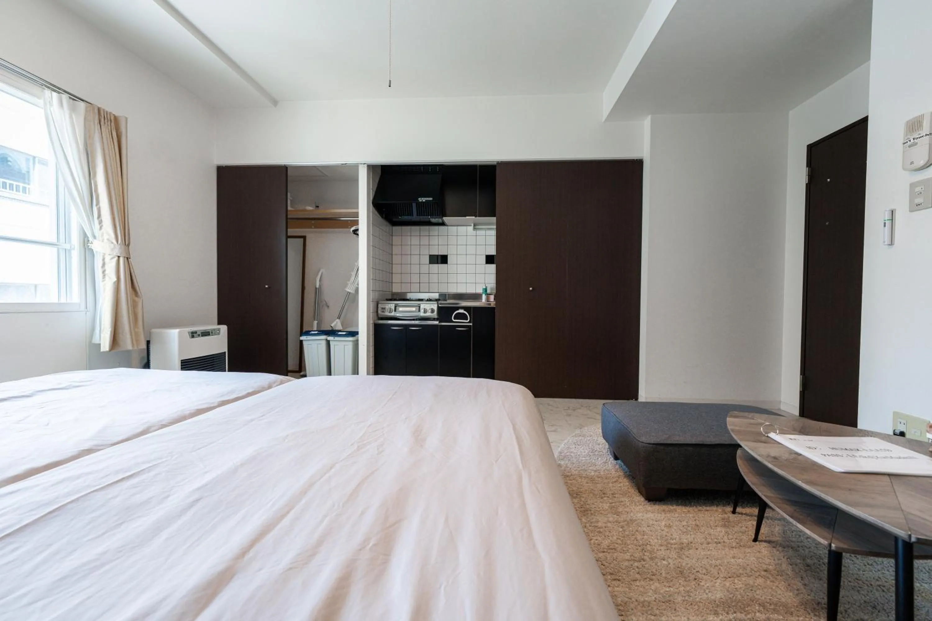 Seating area, Bed in YELLOW