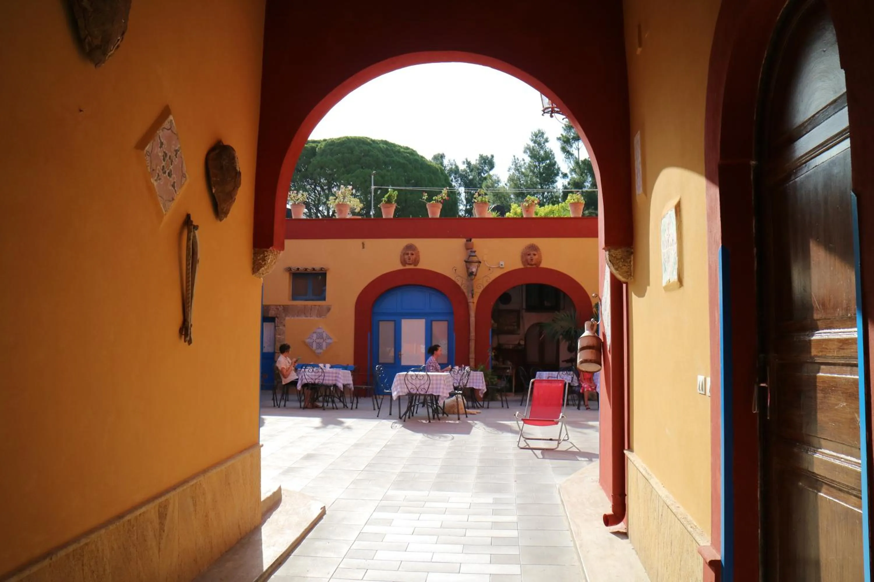 Inner courtyard view in Duca di Castelmonte