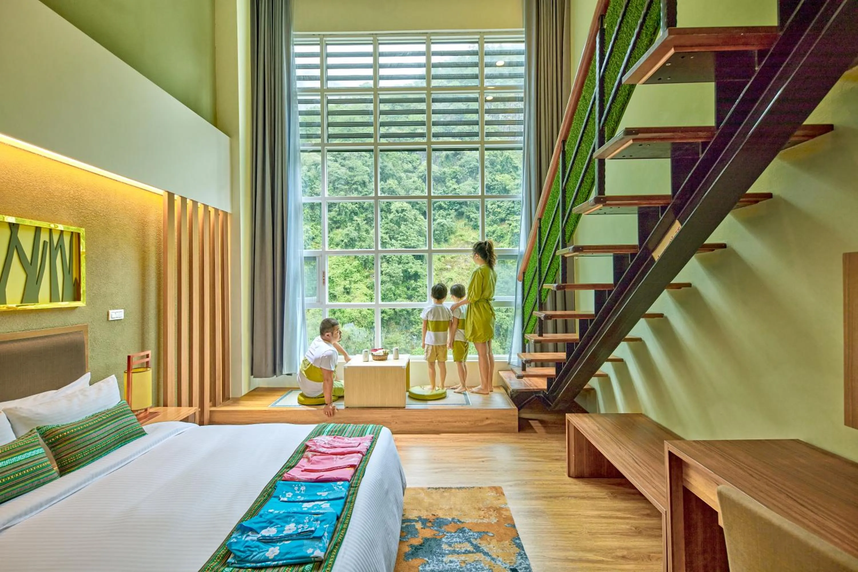 Bed in Uni-Resort Ku-Kuan