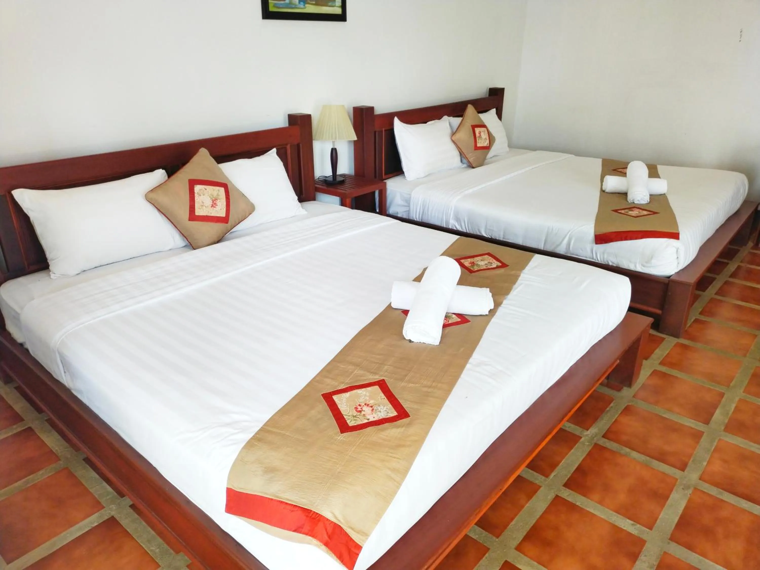 Bed in Vang Vieng Savanh Sunset View Resort
