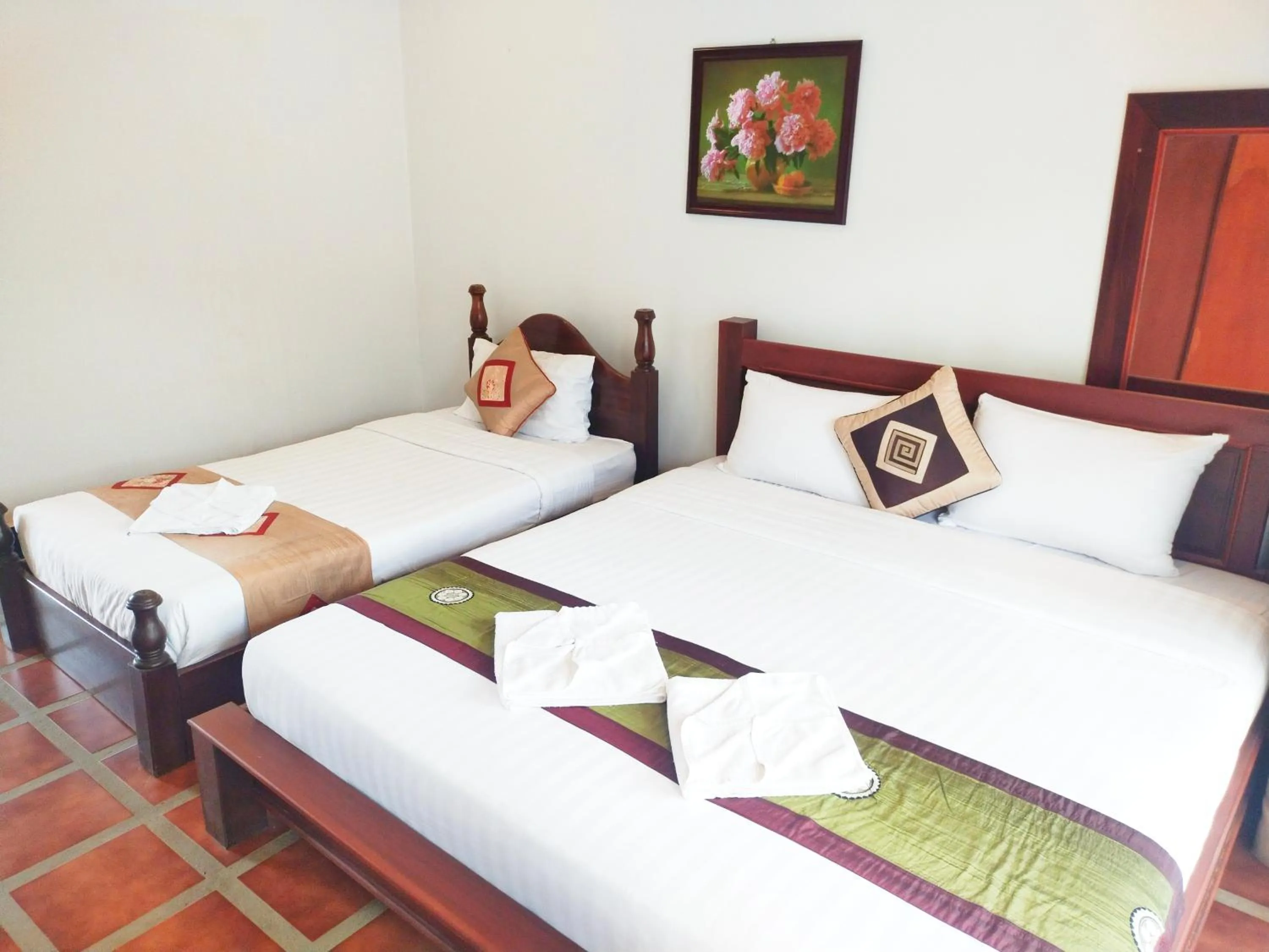 Bed in Vang Vieng Savanh Sunset View Resort
