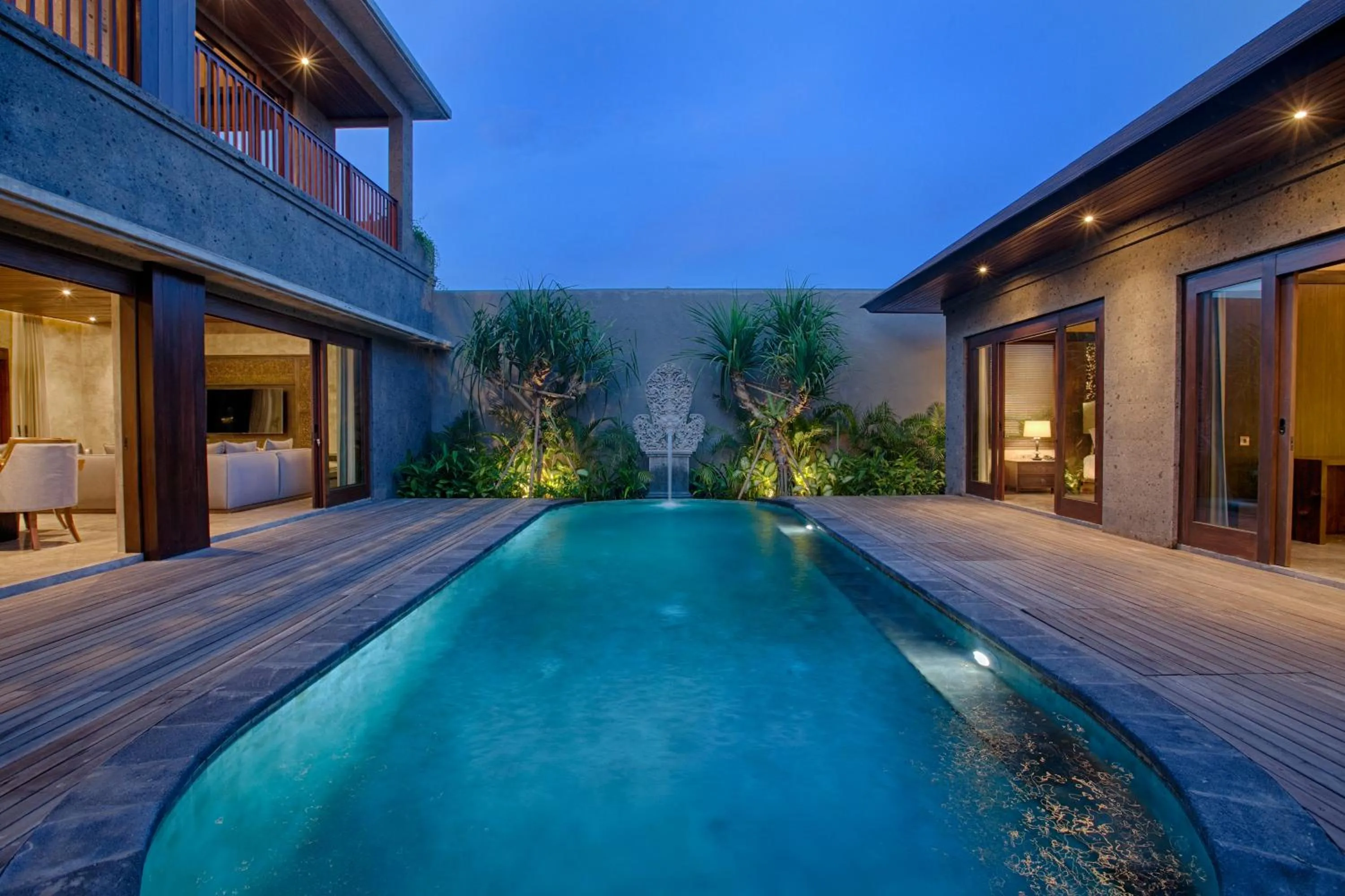Pool view in Taman Dharmawangsa Suites