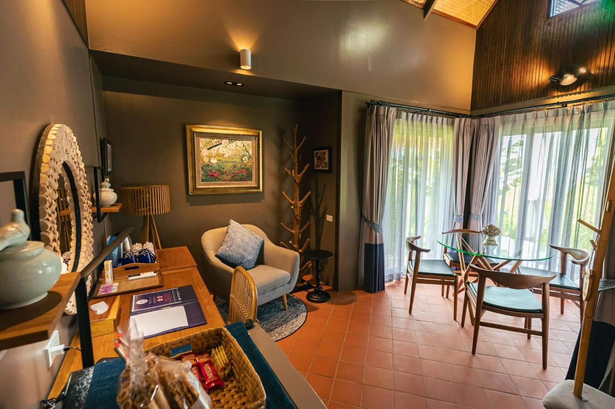 Seating area in Yatika Boutique Chiang Dao