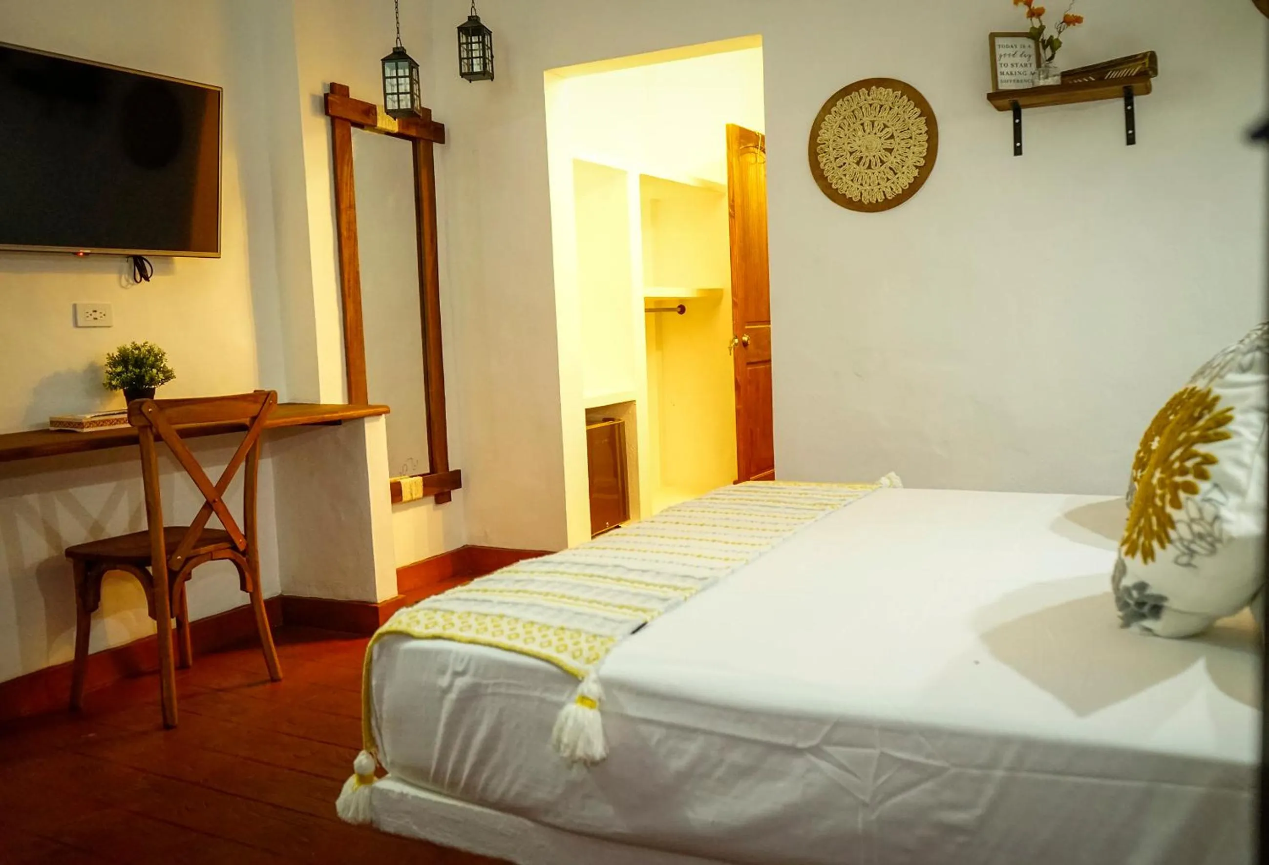 Bed in Honda Colonial Magdalena Resort