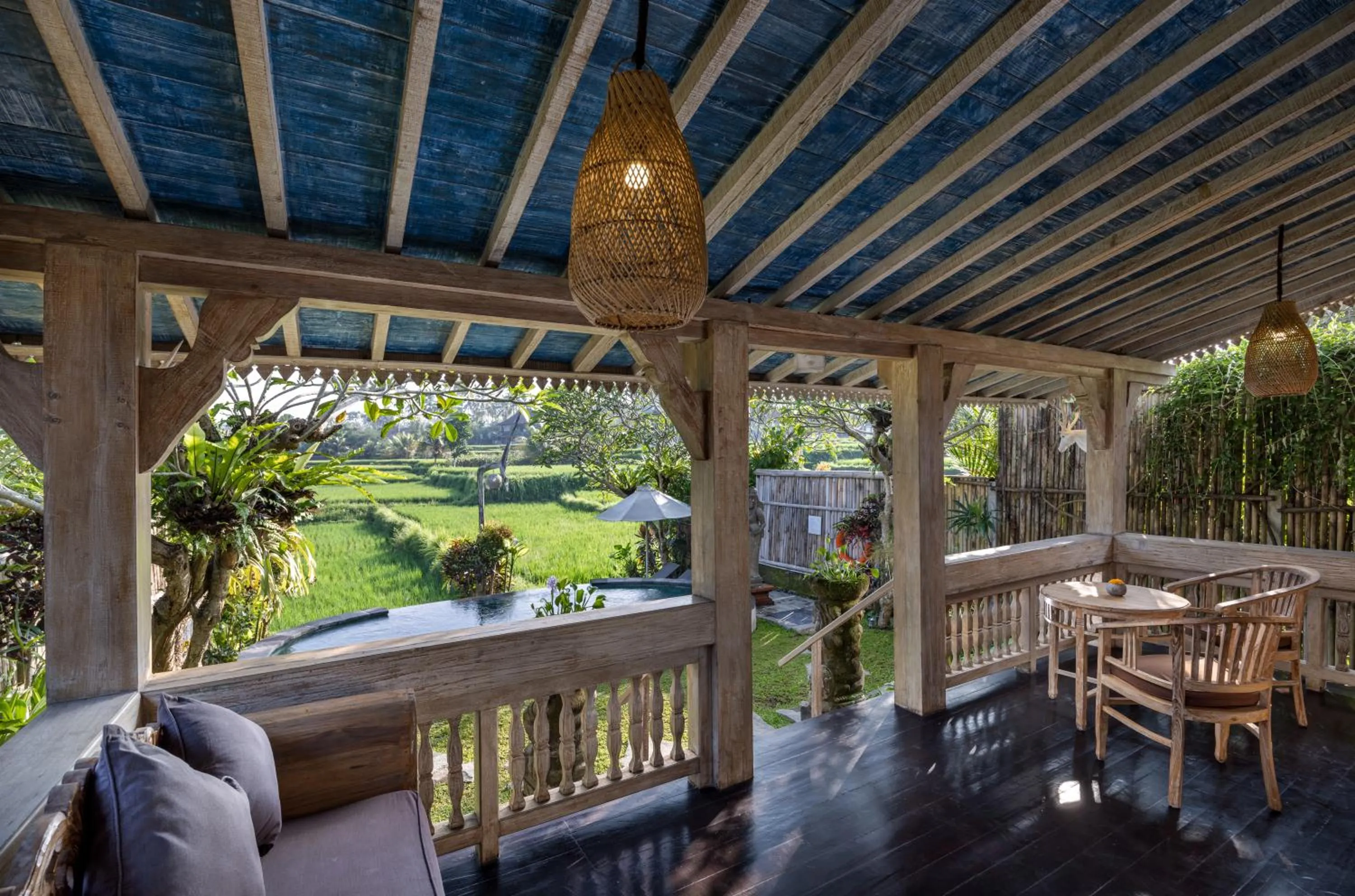 Balcony/Terrace in Wooden Ganeca Villas by GenuineHost