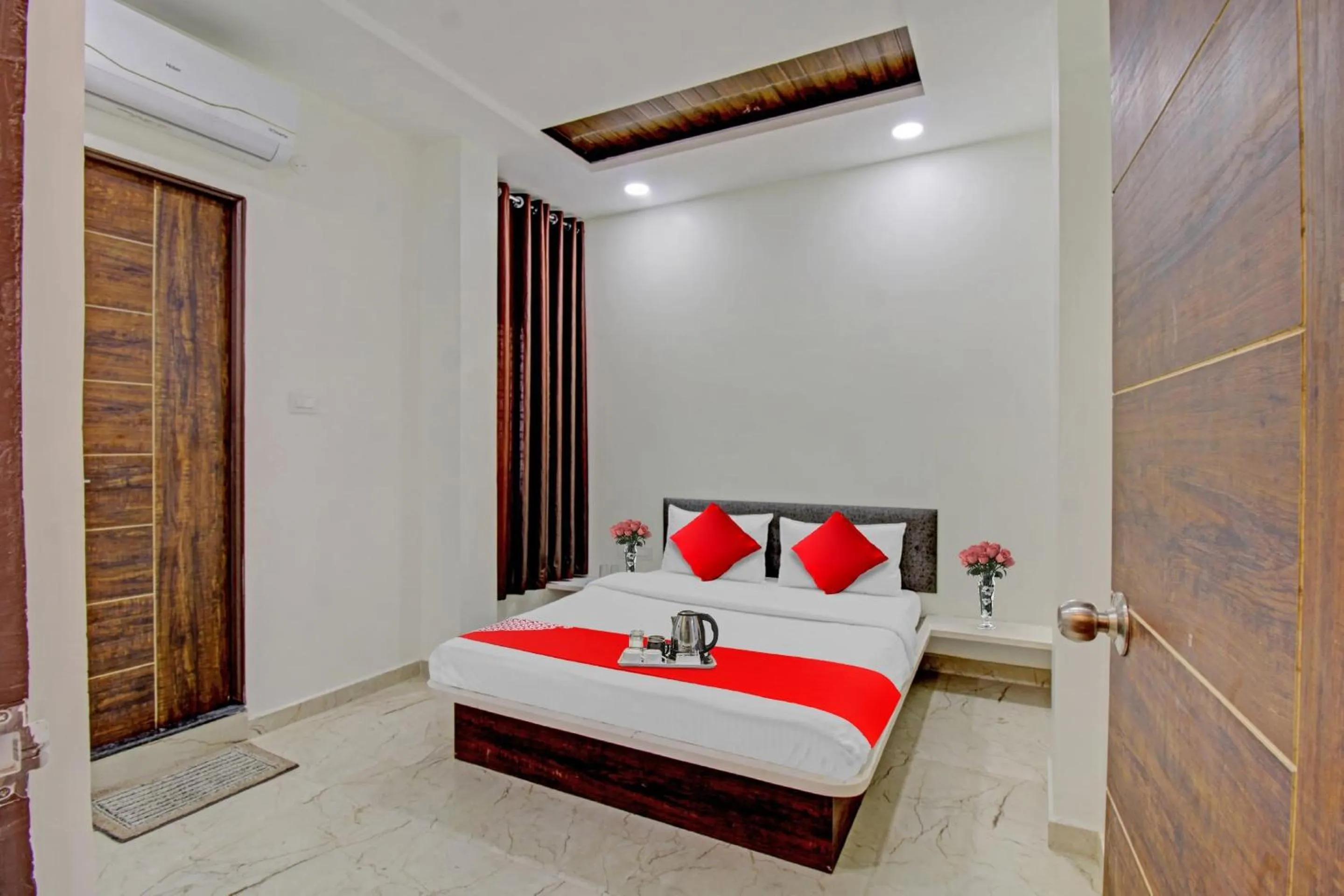 Bedroom, Bed in Hotel O Dhurva Inn