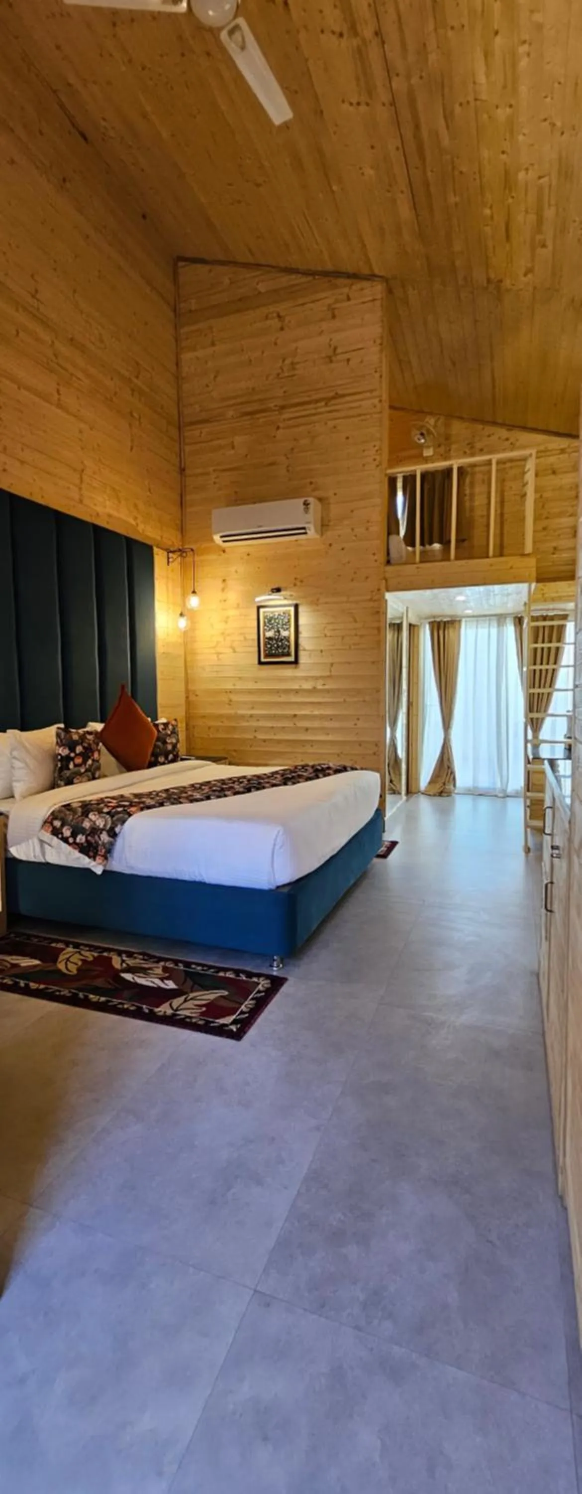 Bedroom, Bed in Bamboo Saa Mulberry Resort Pushkar