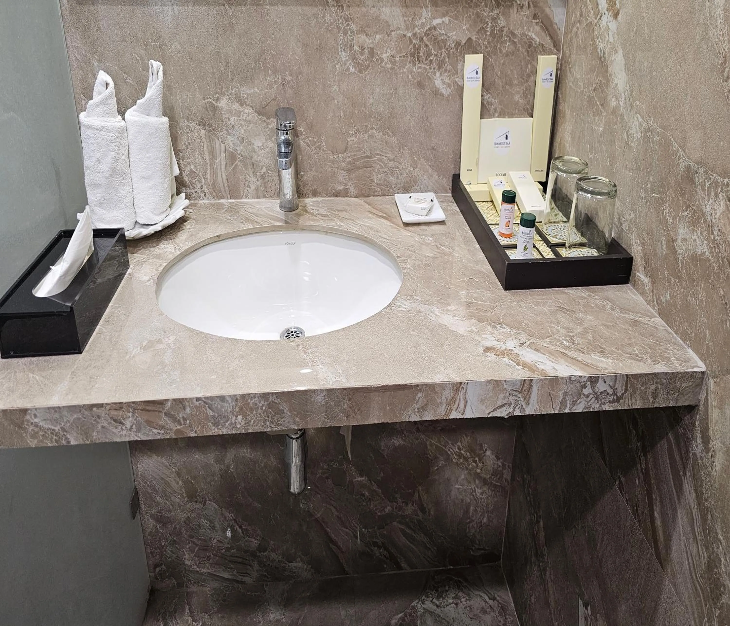 Bathroom in Bamboo Saa Mulberry Resort Pushkar