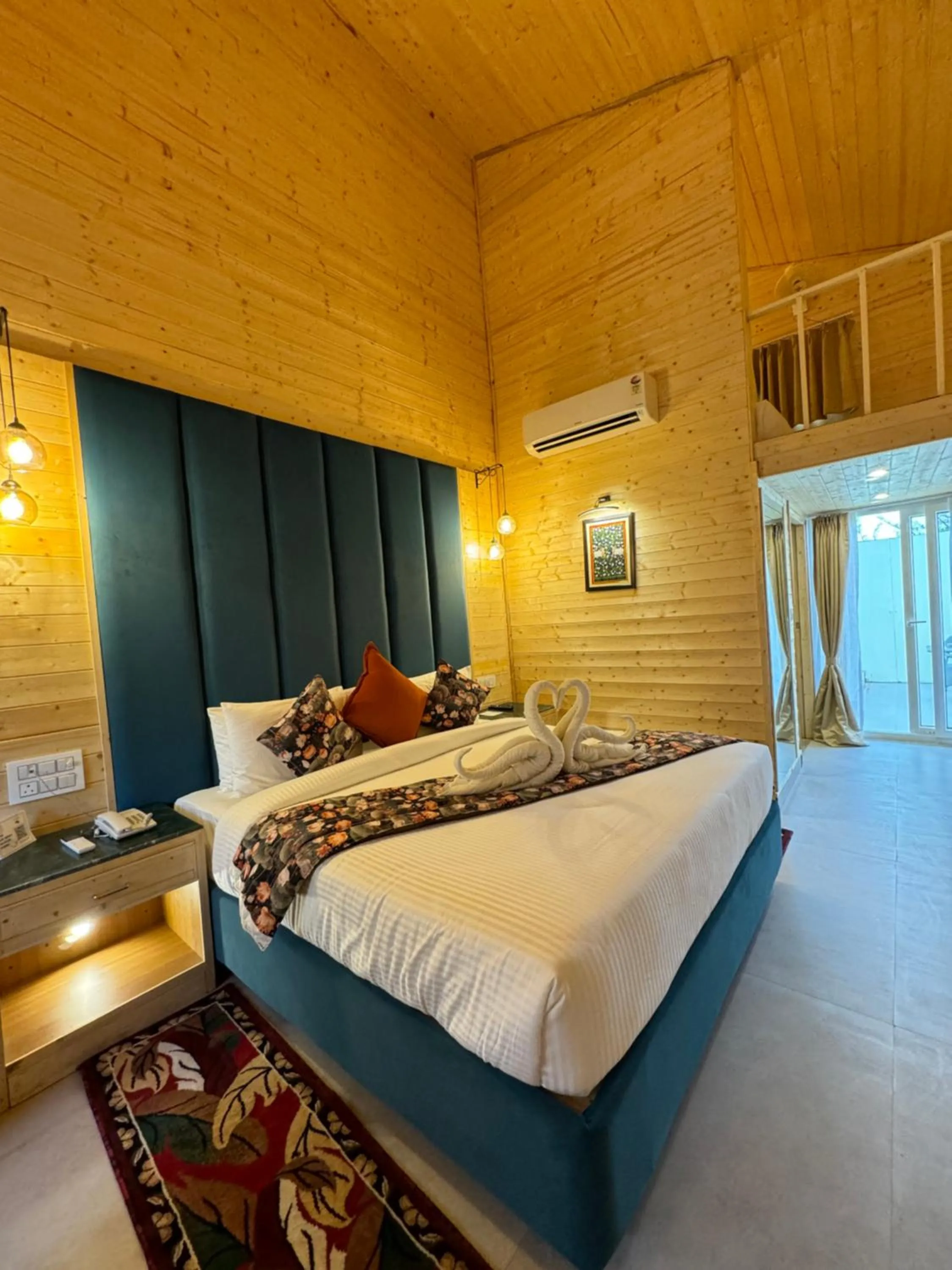 Bedroom, Bed in Bamboo Saa Mulberry Resort Pushkar