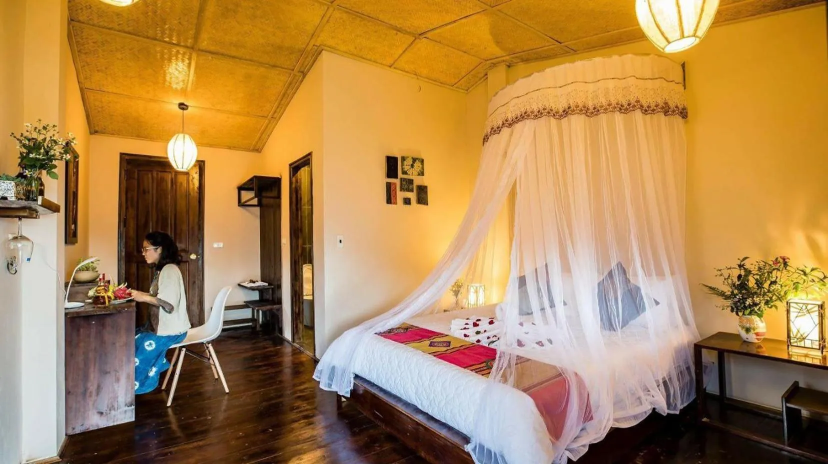 Bed in Sapa Rosie House