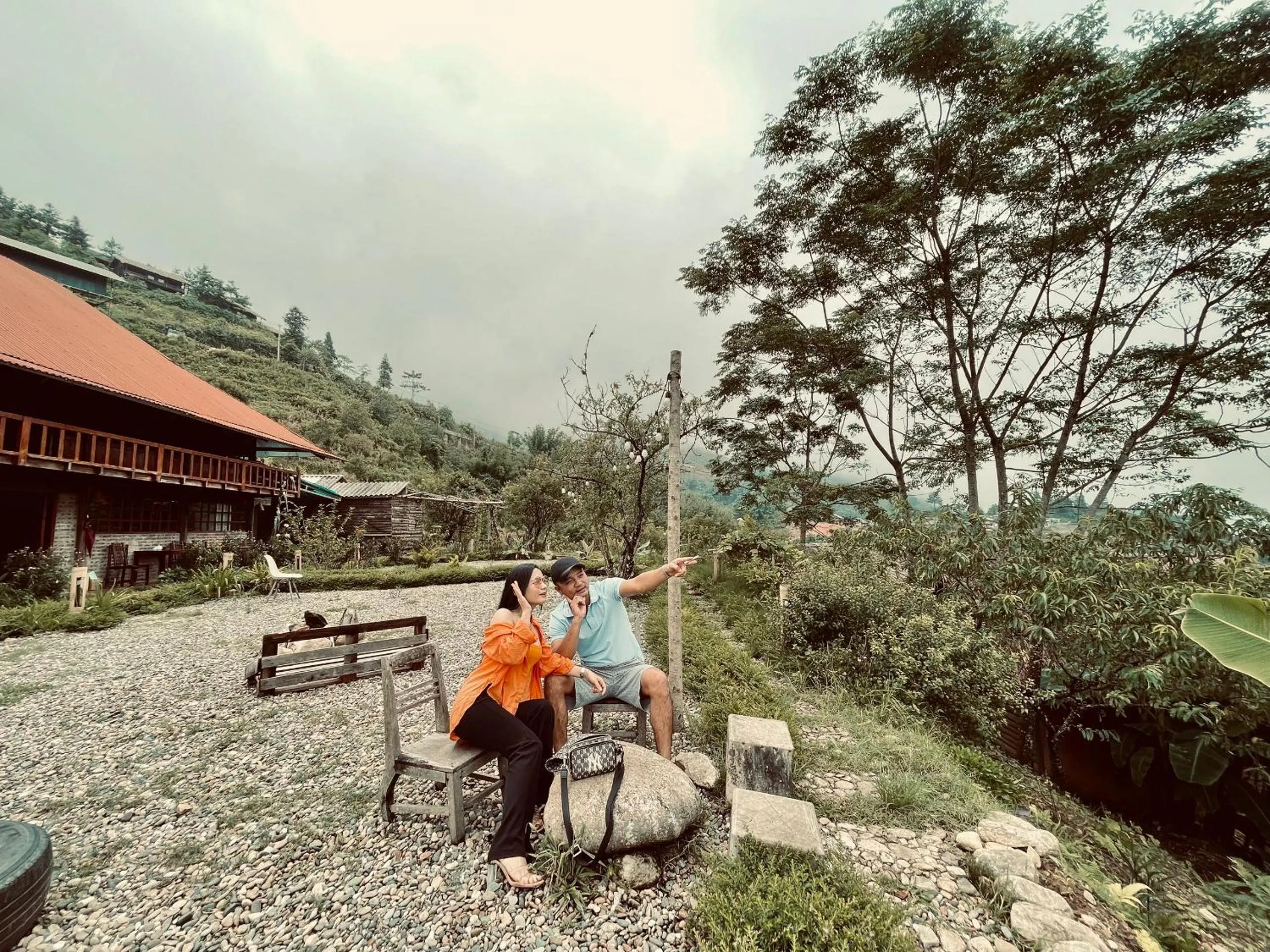 Patio in Sapa Rosie House