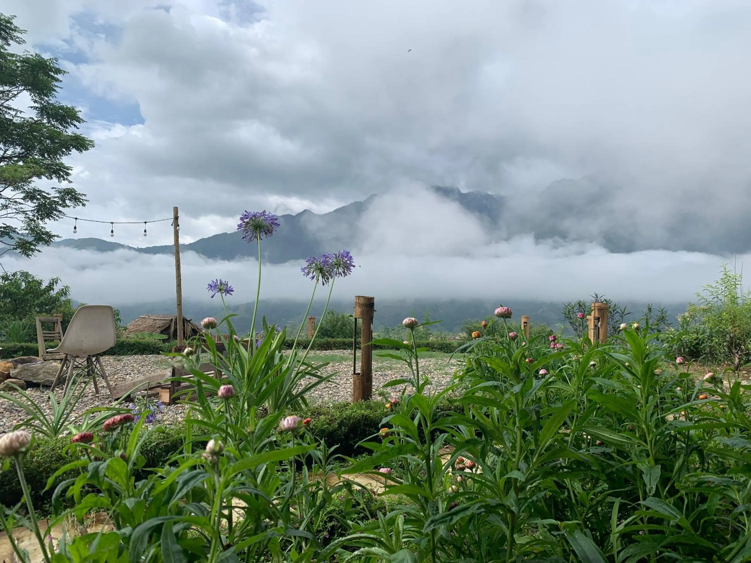 Patio in Sapa Rosie House