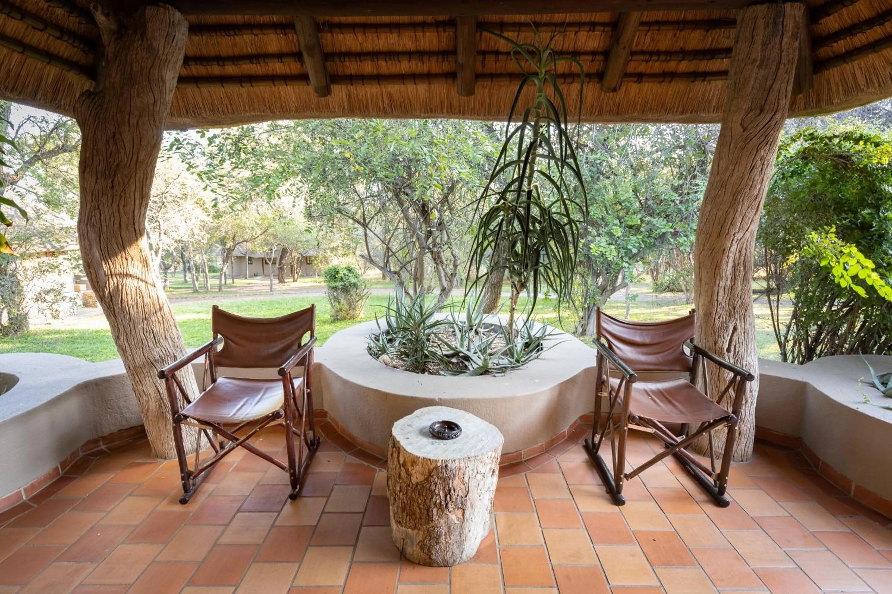 Patio in MILIMA Big 5 Safari Lodge