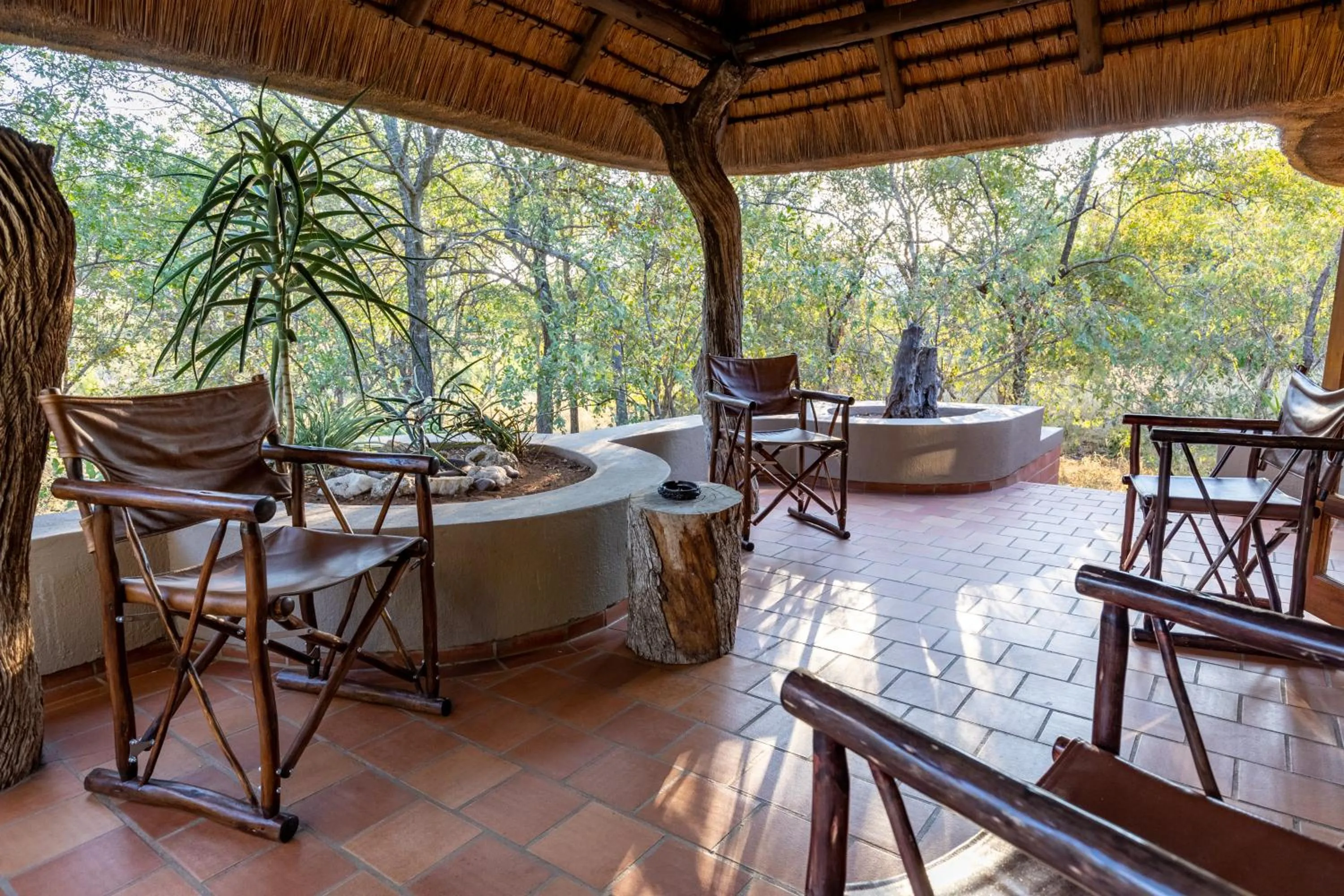Patio in MILIMA Big 5 Safari Lodge