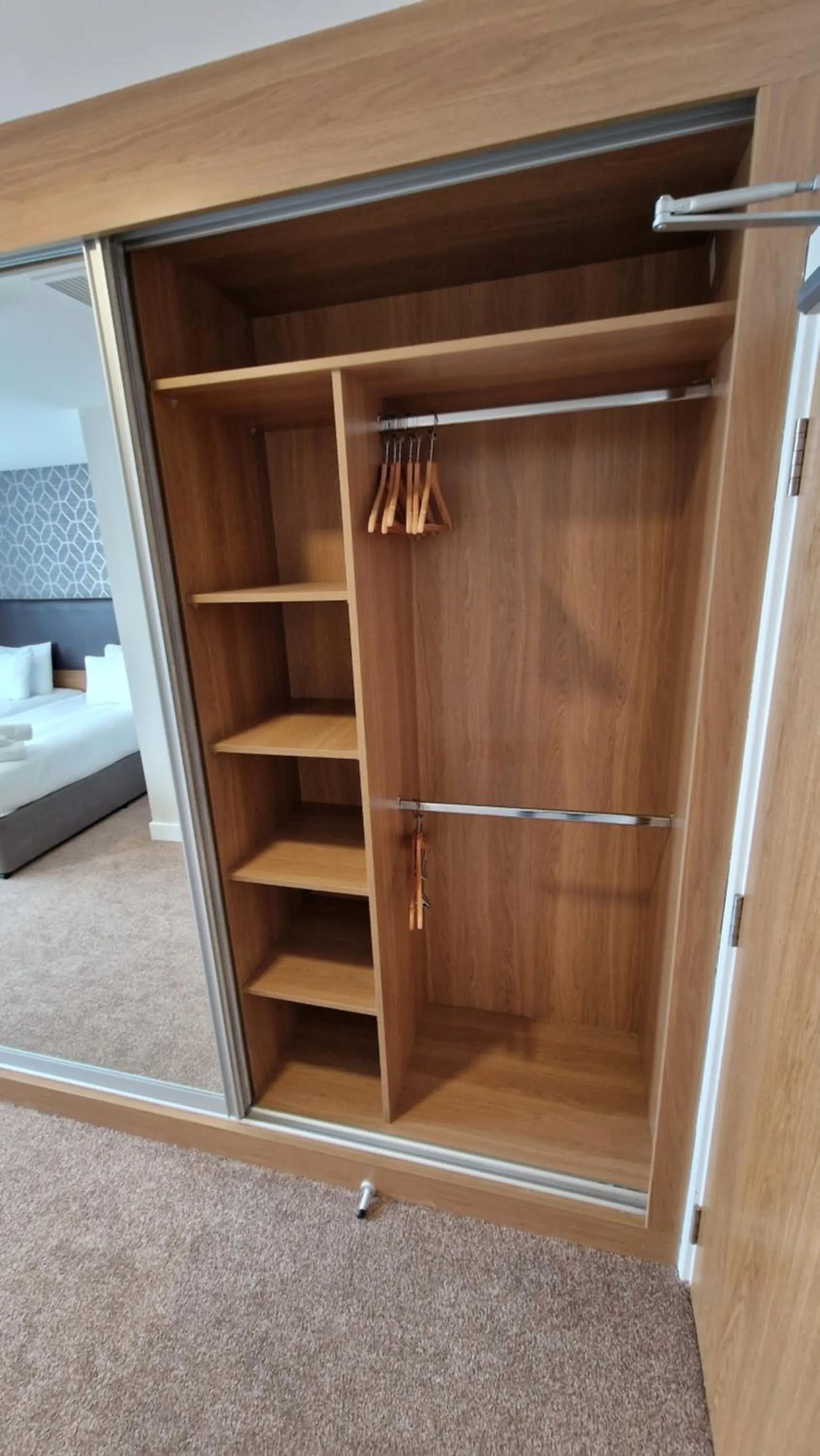 wardrobe in Best Western Northfields Ealing Hotel