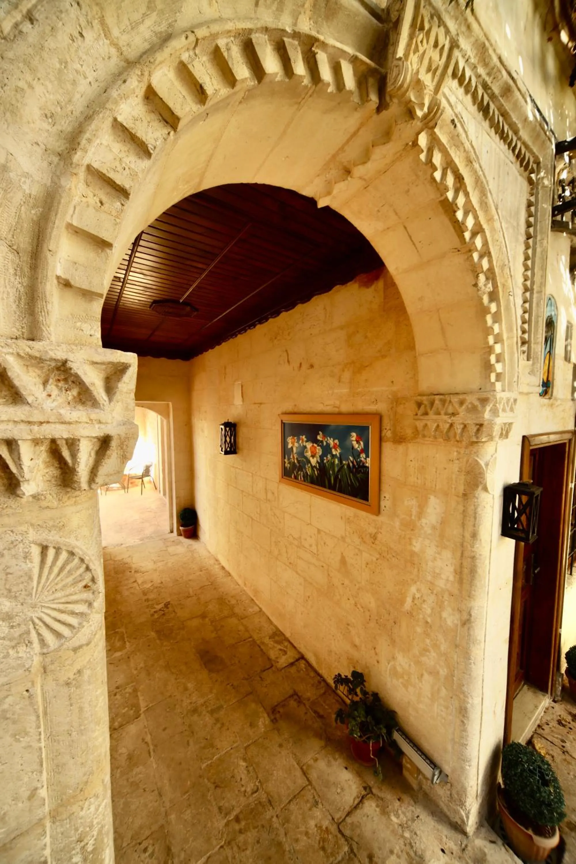 Inner courtyard view in Kaliruha Hotel