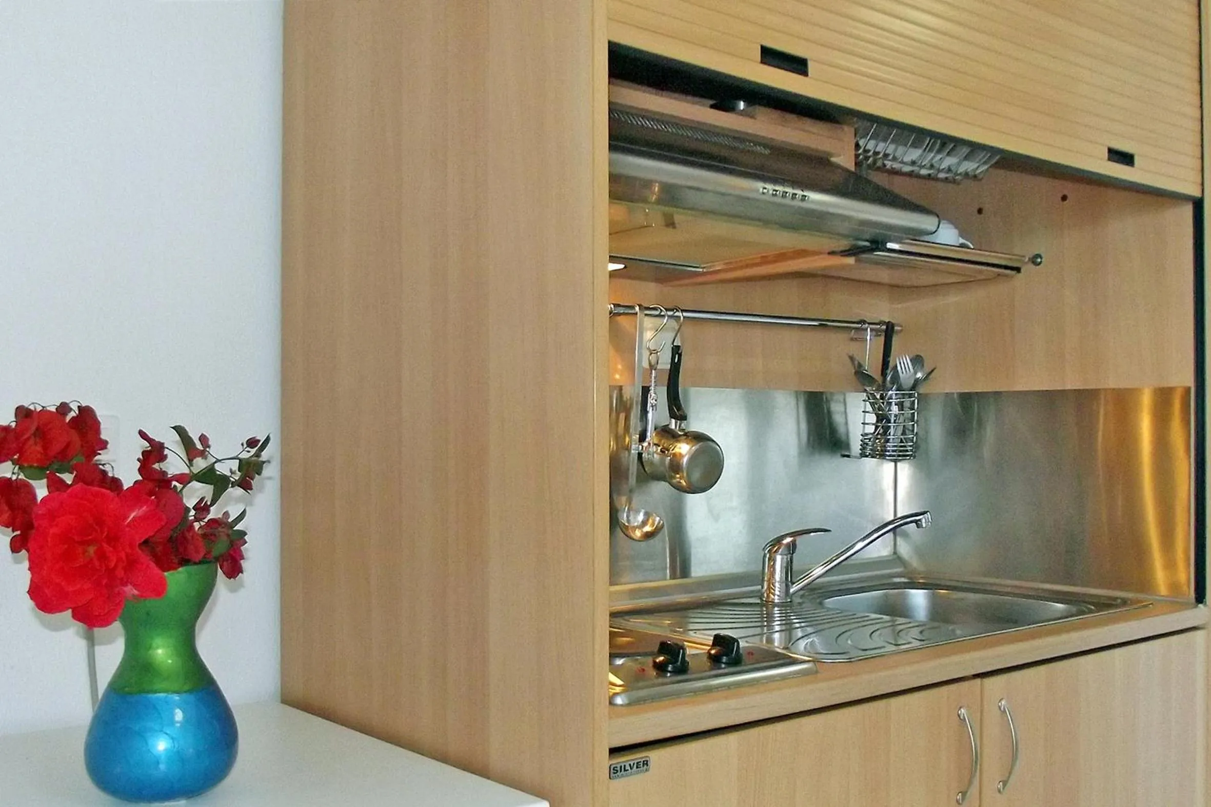 Kitchen or kitchenette in Miramare Hotel