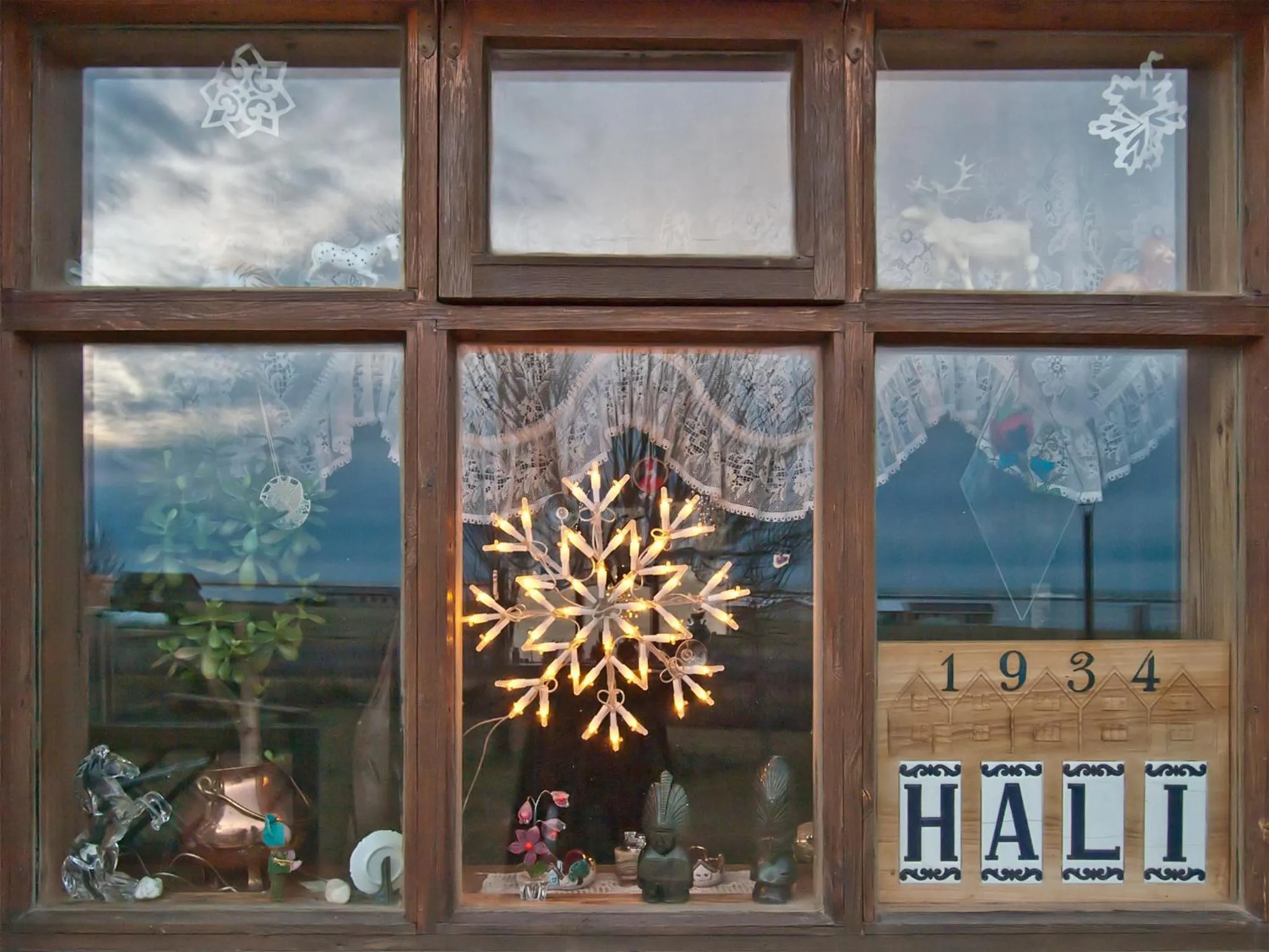 Decorative detail in Skyrhusid HI Hostel