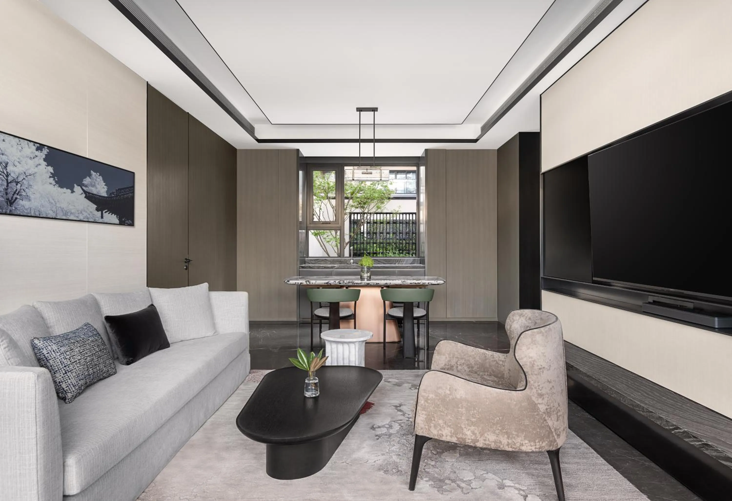 Living room in Kimpton Bamboo Grove Suzhou by IHG