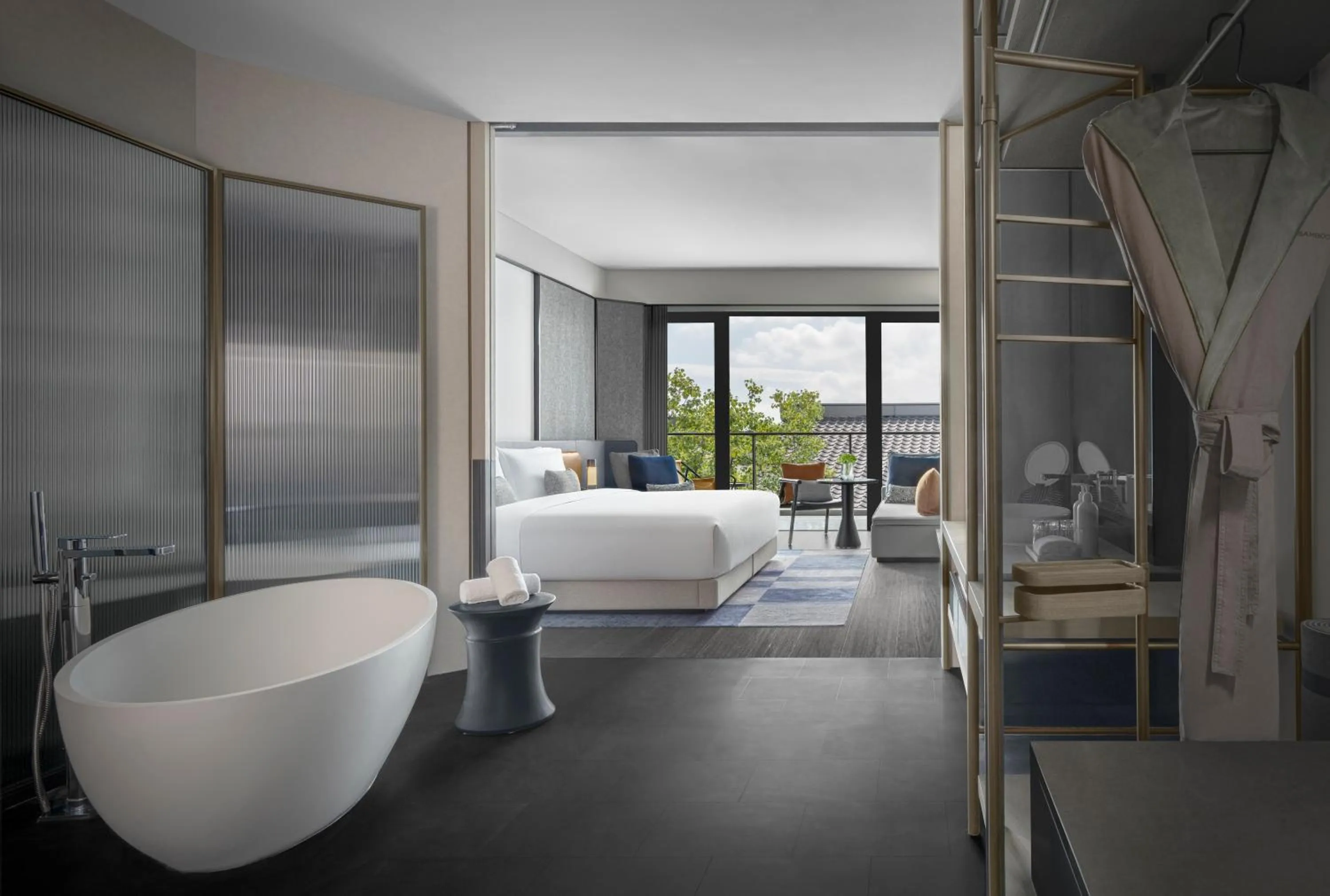 Toilet, Bed in Kimpton Bamboo Grove Suzhou by IHG