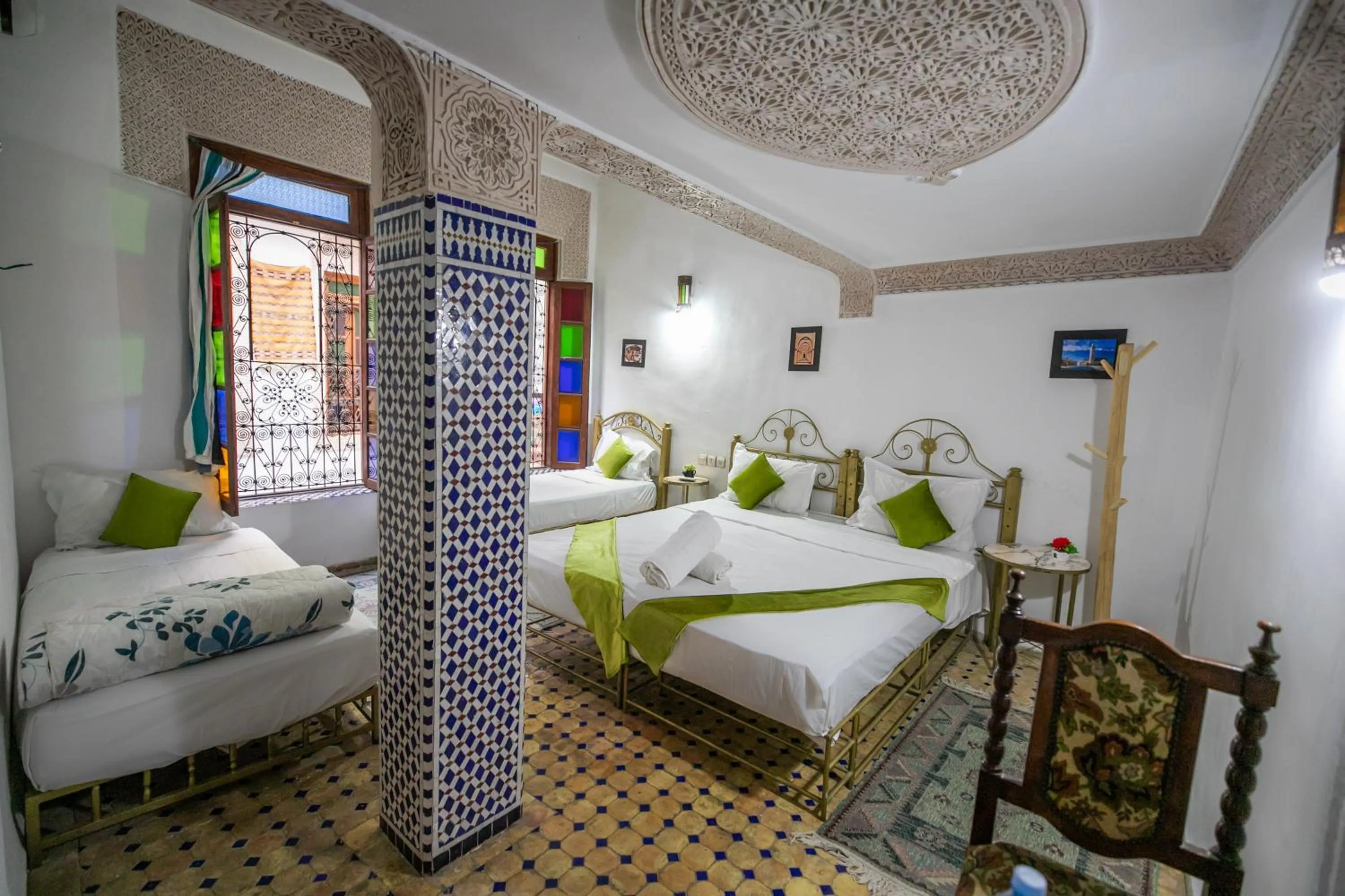 Shower, Bed in Riad Dar Rabha