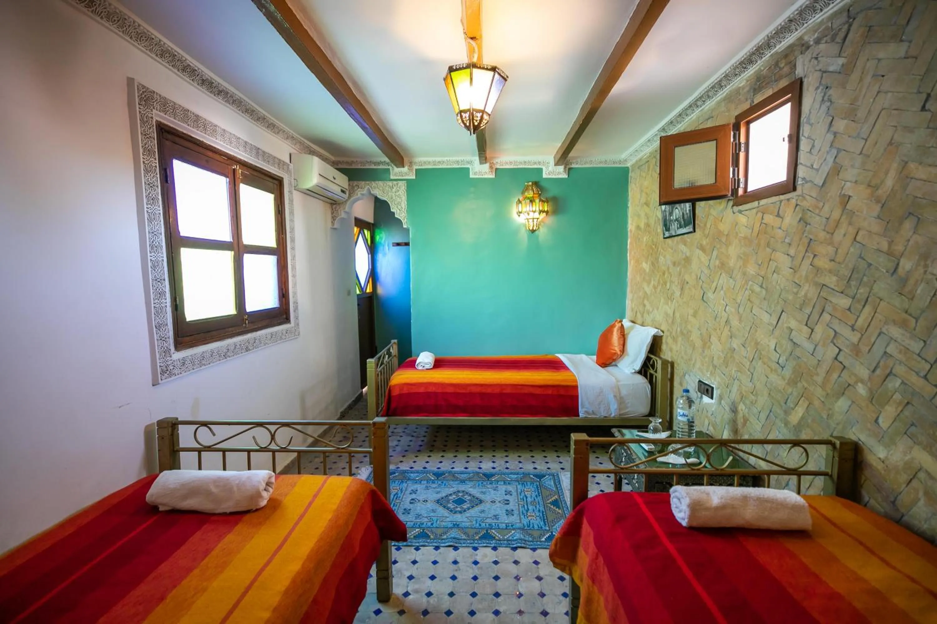 Shower, Bed in Riad Dar Rabha