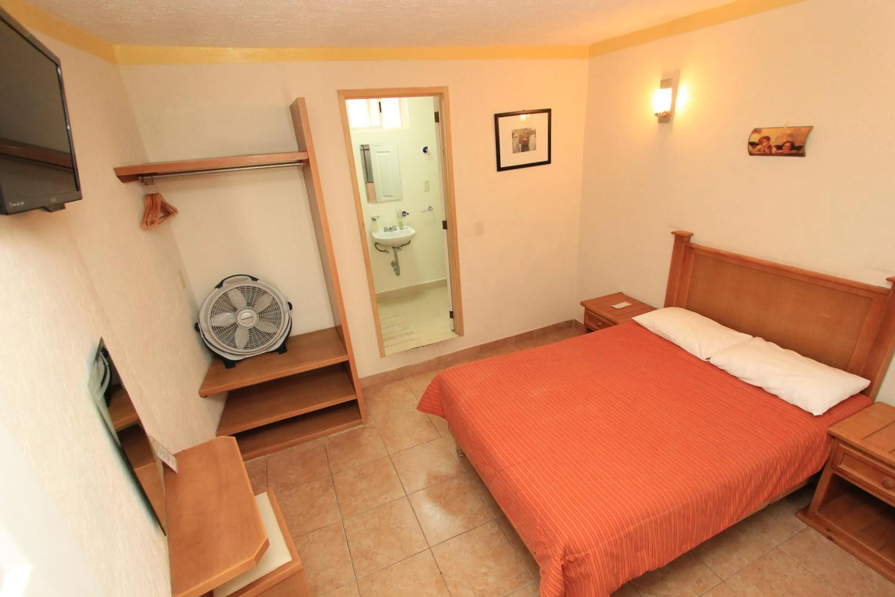 Bed in Hotel Santa Rita