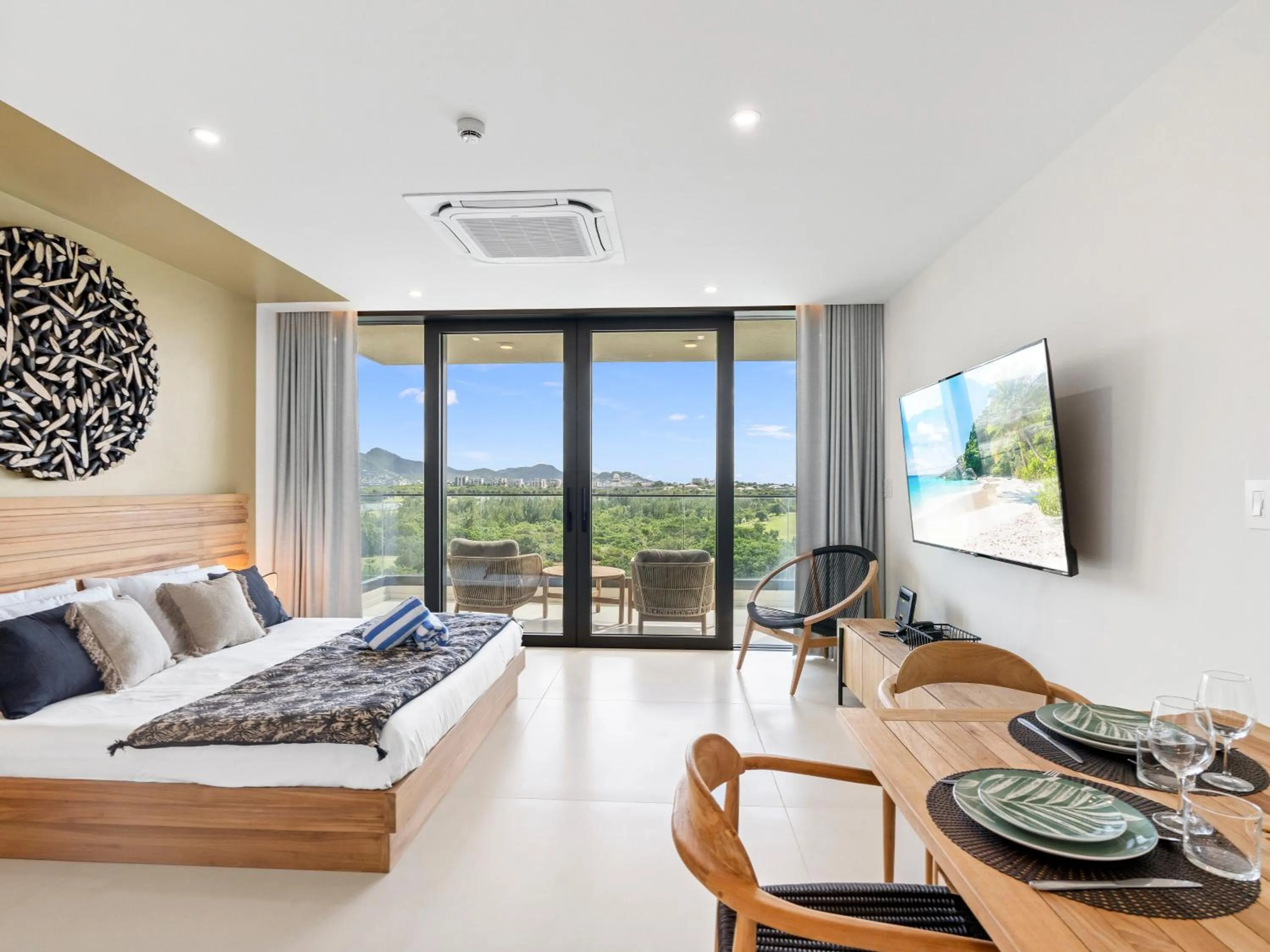 Bed in Fourteen at Mullet Bay