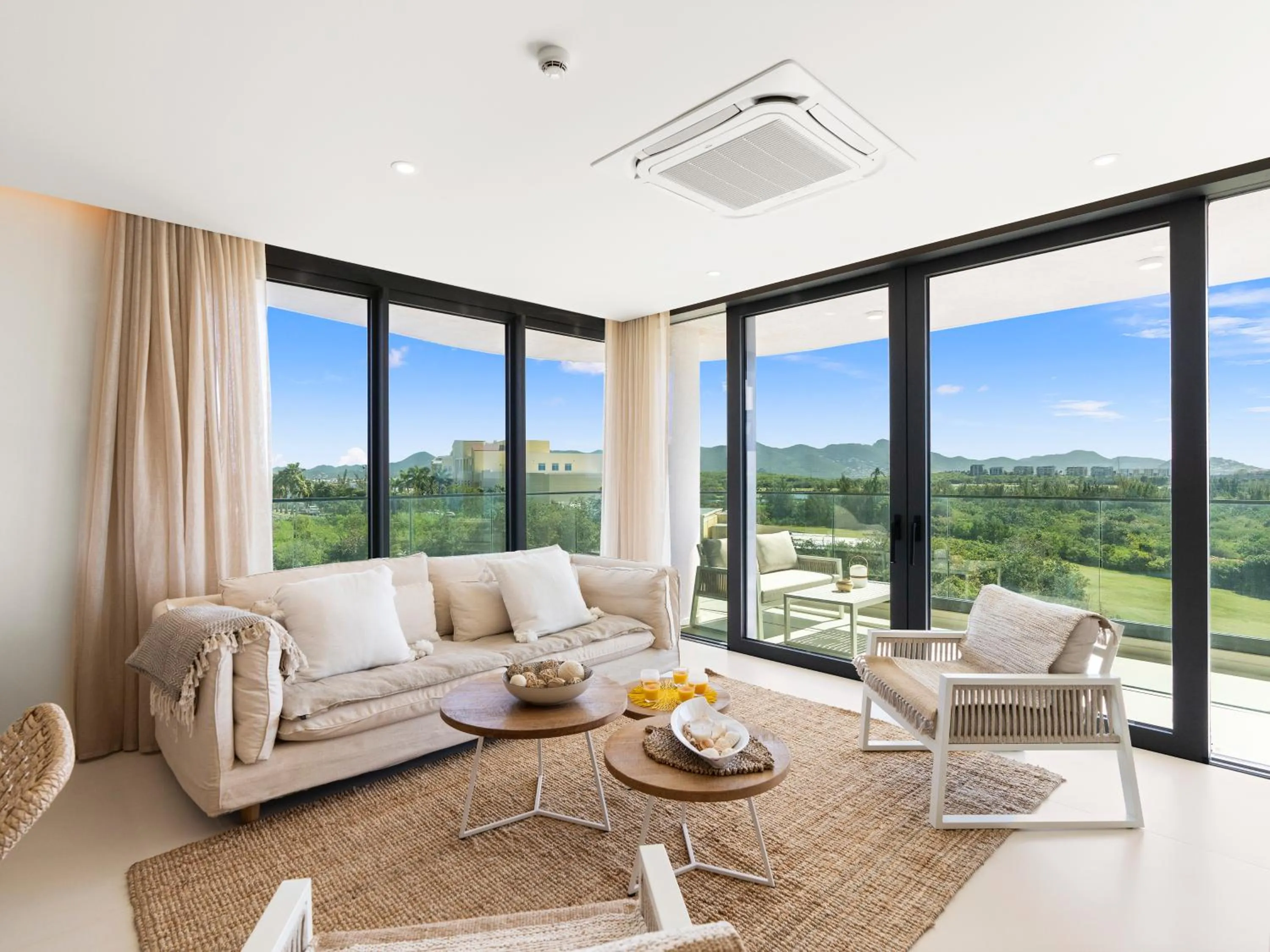 Living room in Fourteen at Mullet Bay