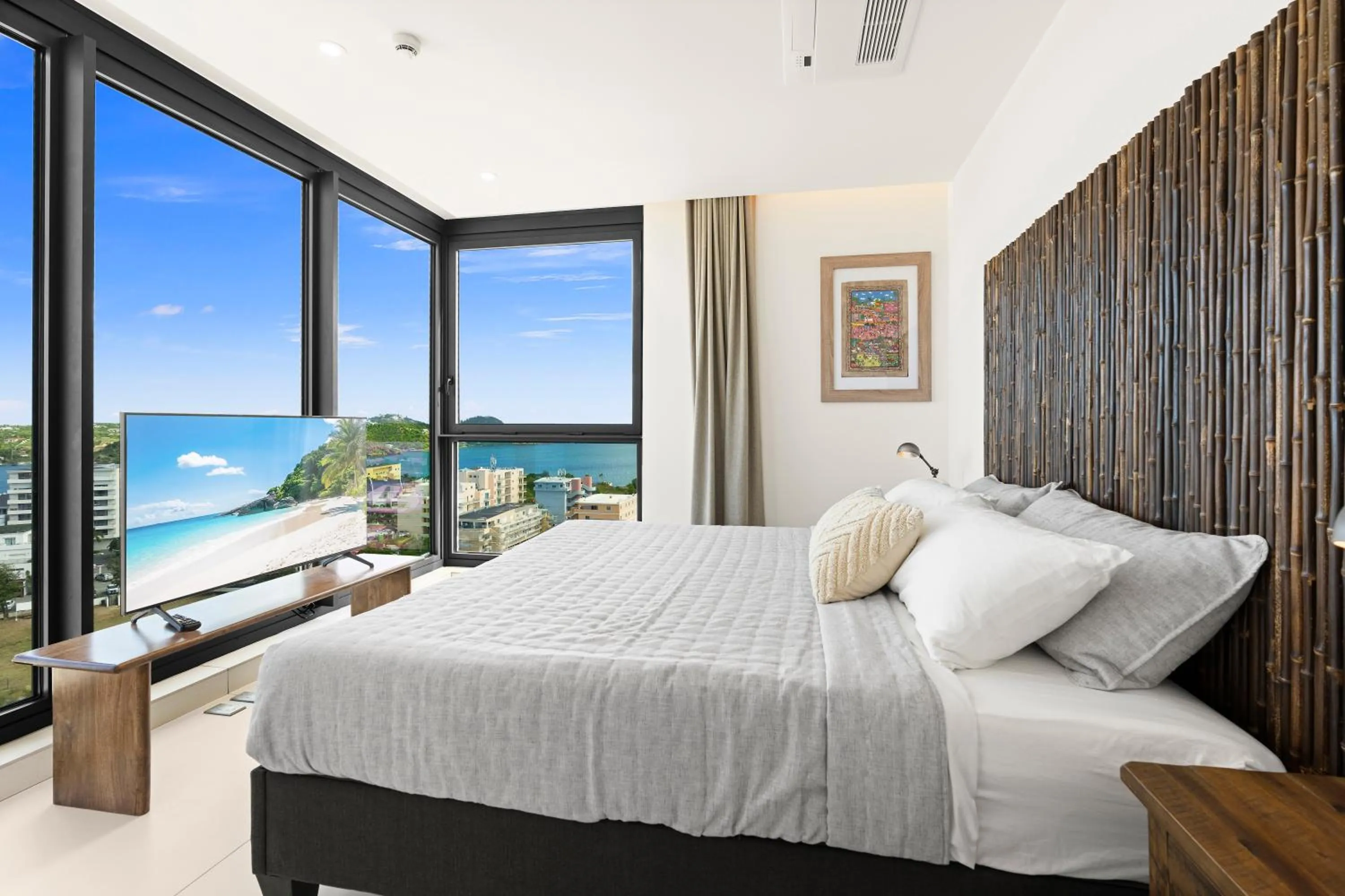 Bed in Fourteen at Mullet Bay