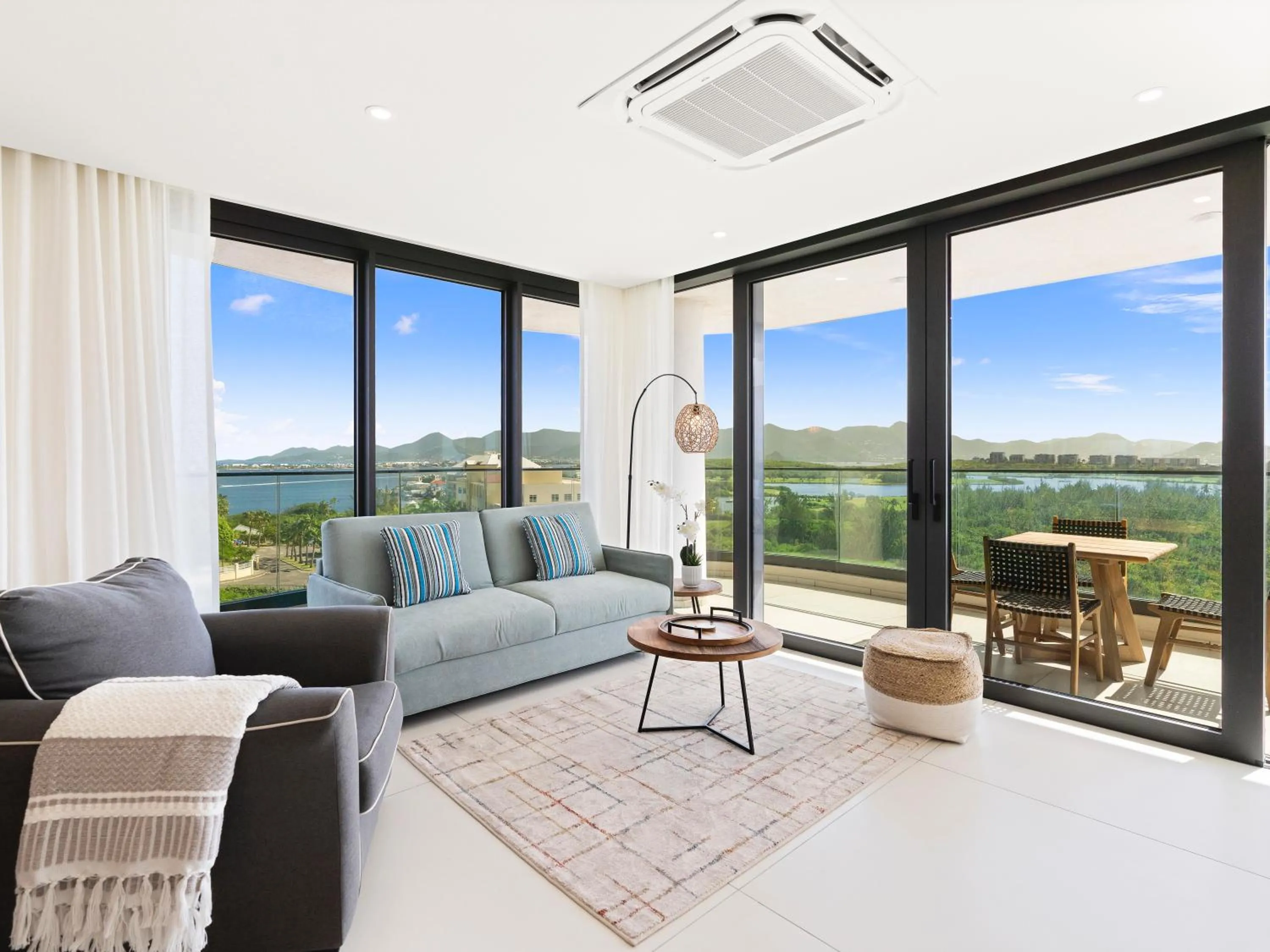 Living room in Fourteen at Mullet Bay